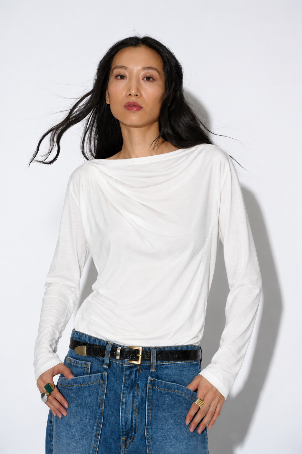 TEE-SHIRT BRUMA MANCHES LONGUES BLANC