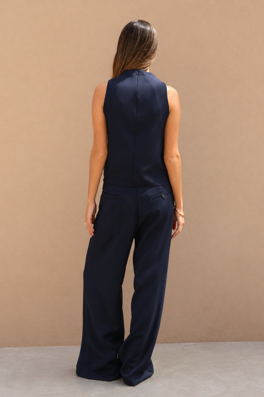 TOP EUGENIA DRAPEADO NAVY