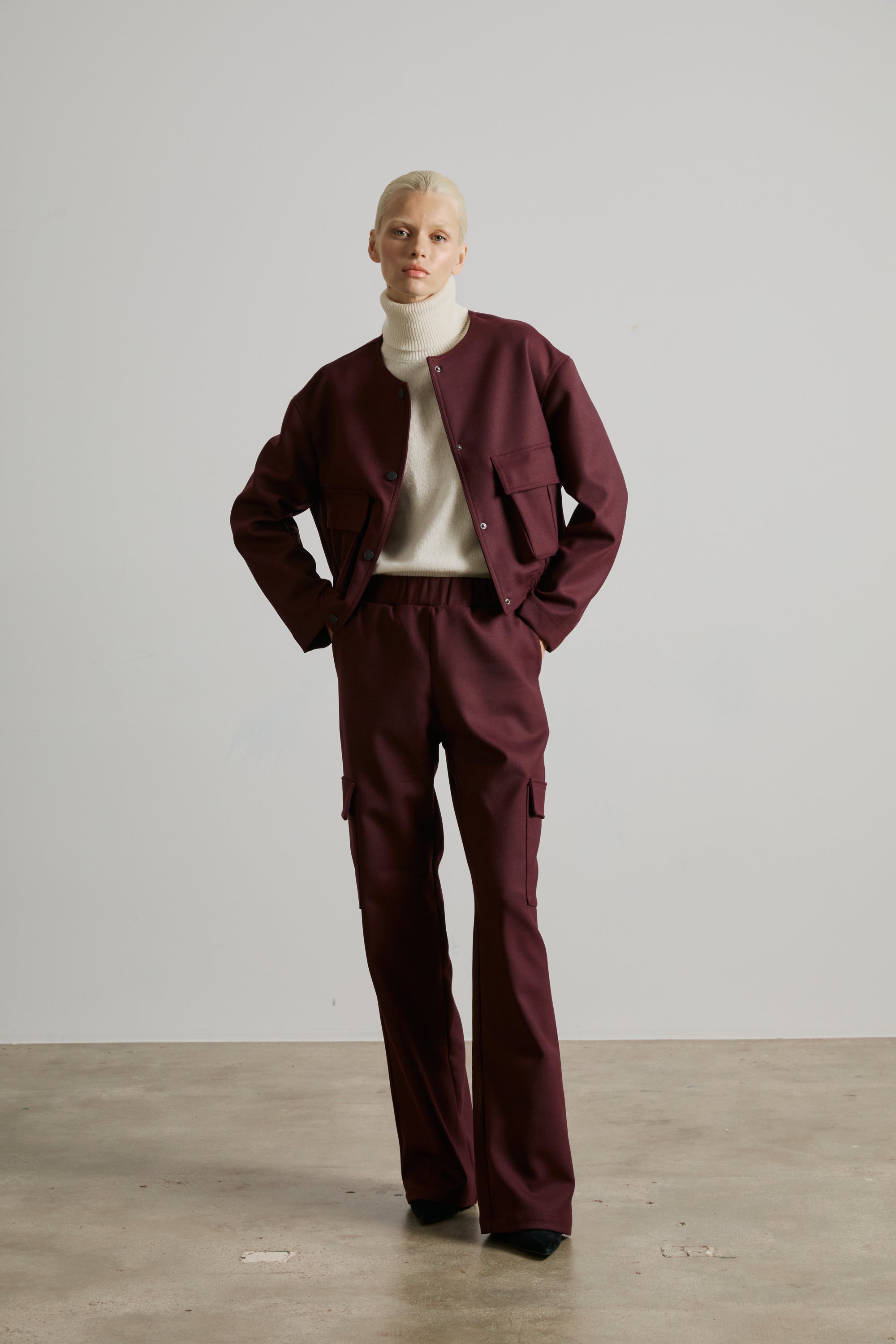 DALIA BURGUNDY PANTS