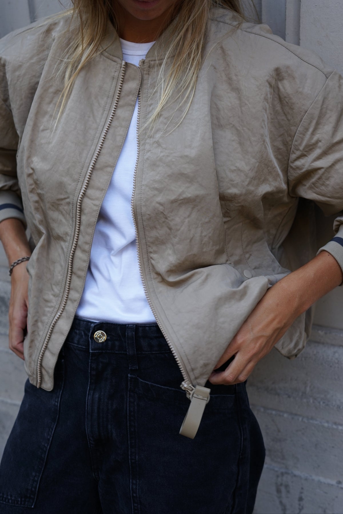 BOMBER LINDA BEIGE