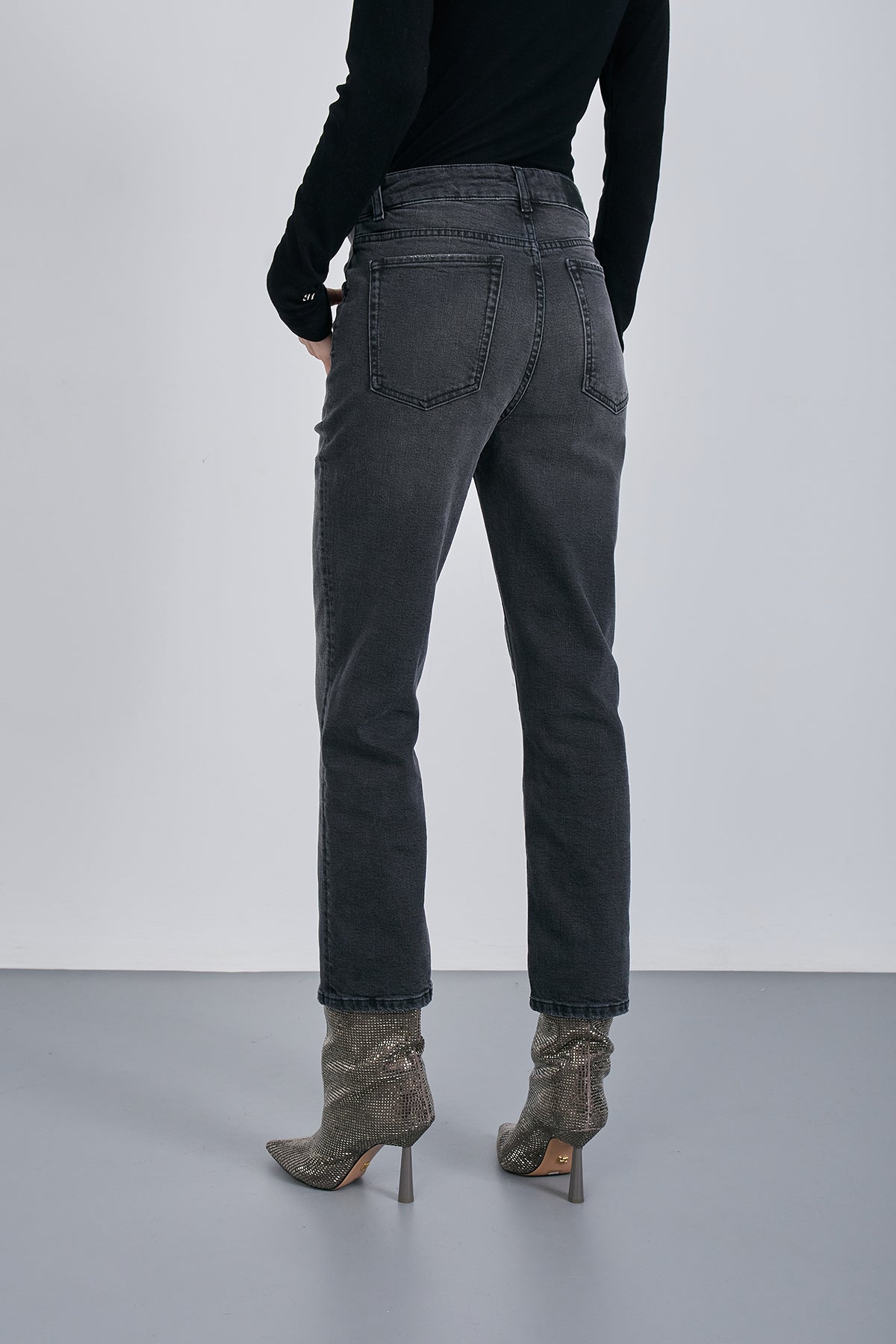 PANTS JOLINE DENIM CARBONE