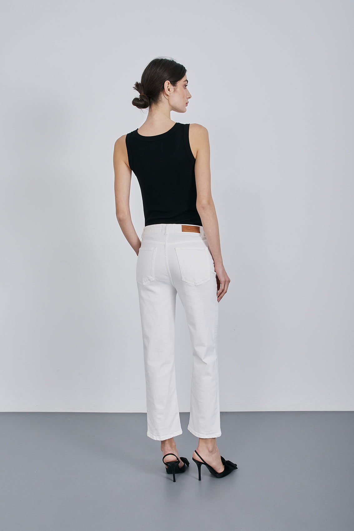 JOLINE DENIM WHITE PANTS