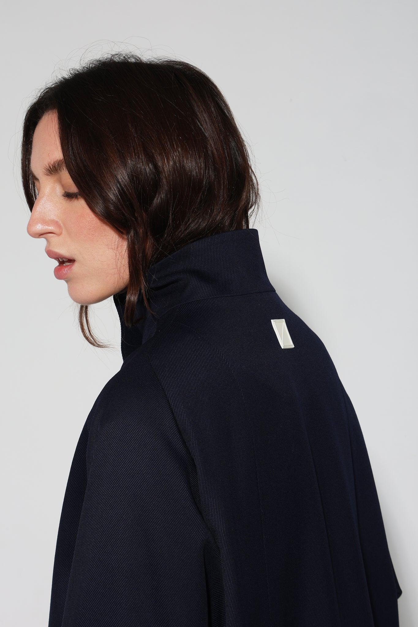 DENMARK OVERSIZE NAVY TRENCH COAT