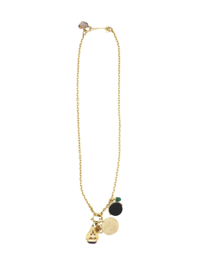 Pinyata Necklace gold black
