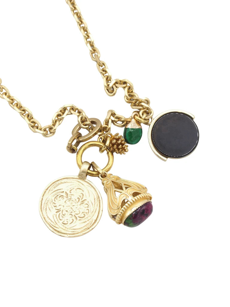 Pinyata Necklace gold black
