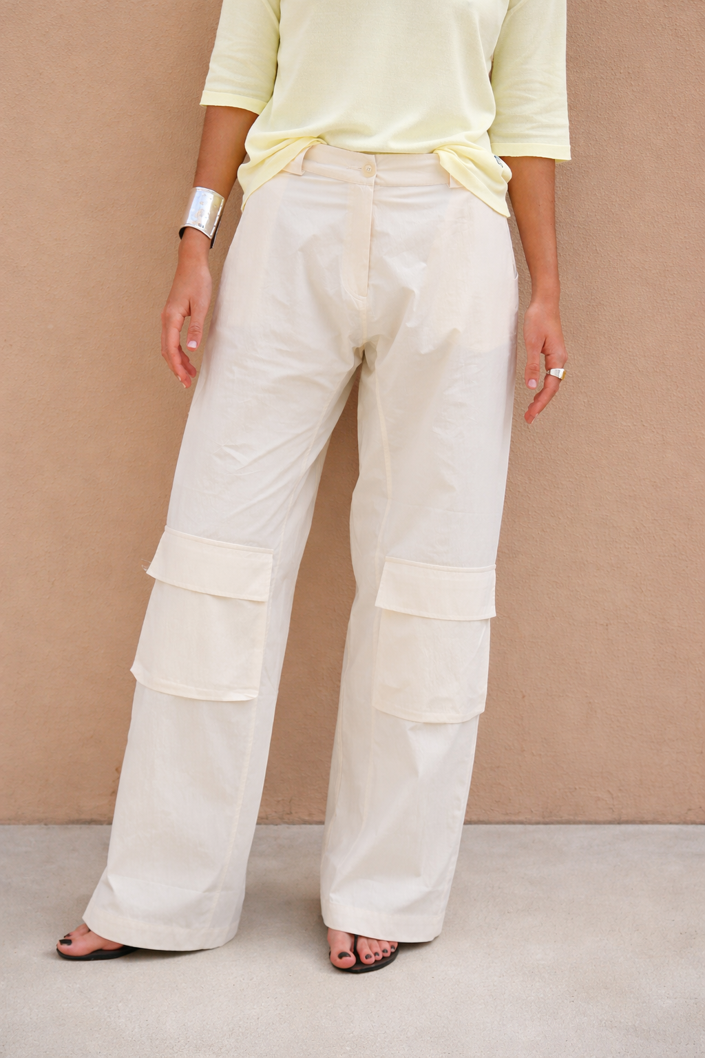 PANTALÓN ALEXANDRA TÉCNICO CRUDO