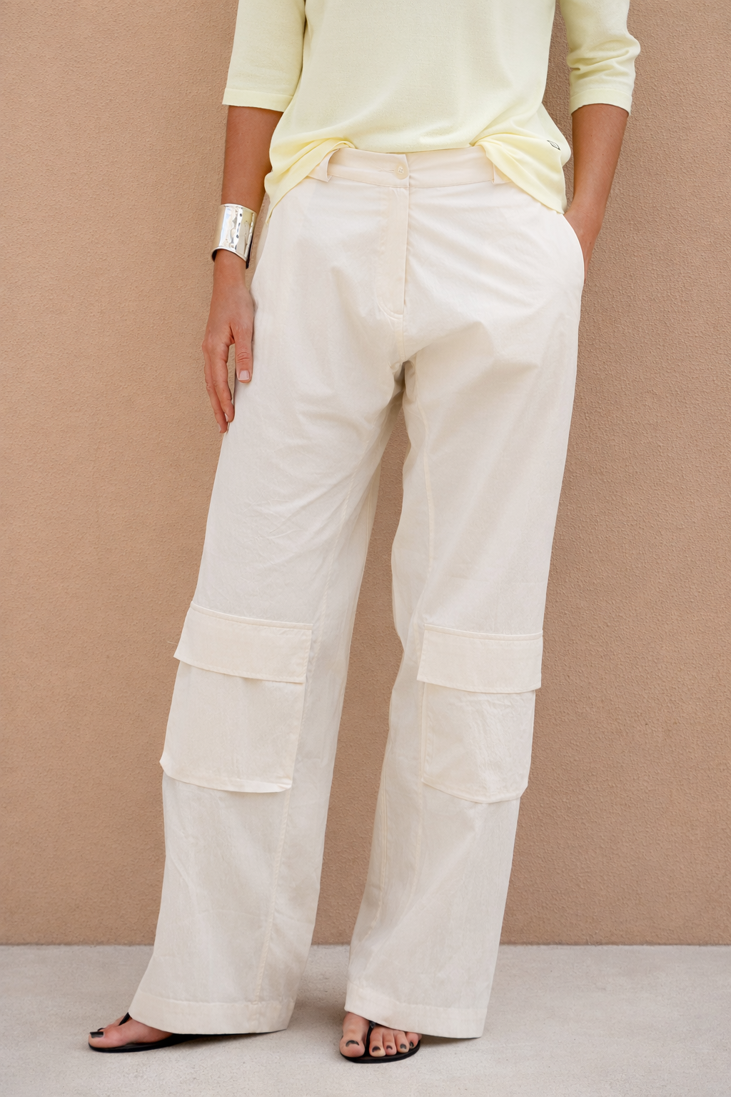 PANTALÓN ALEXANDRA TÉCNICO CRUDO