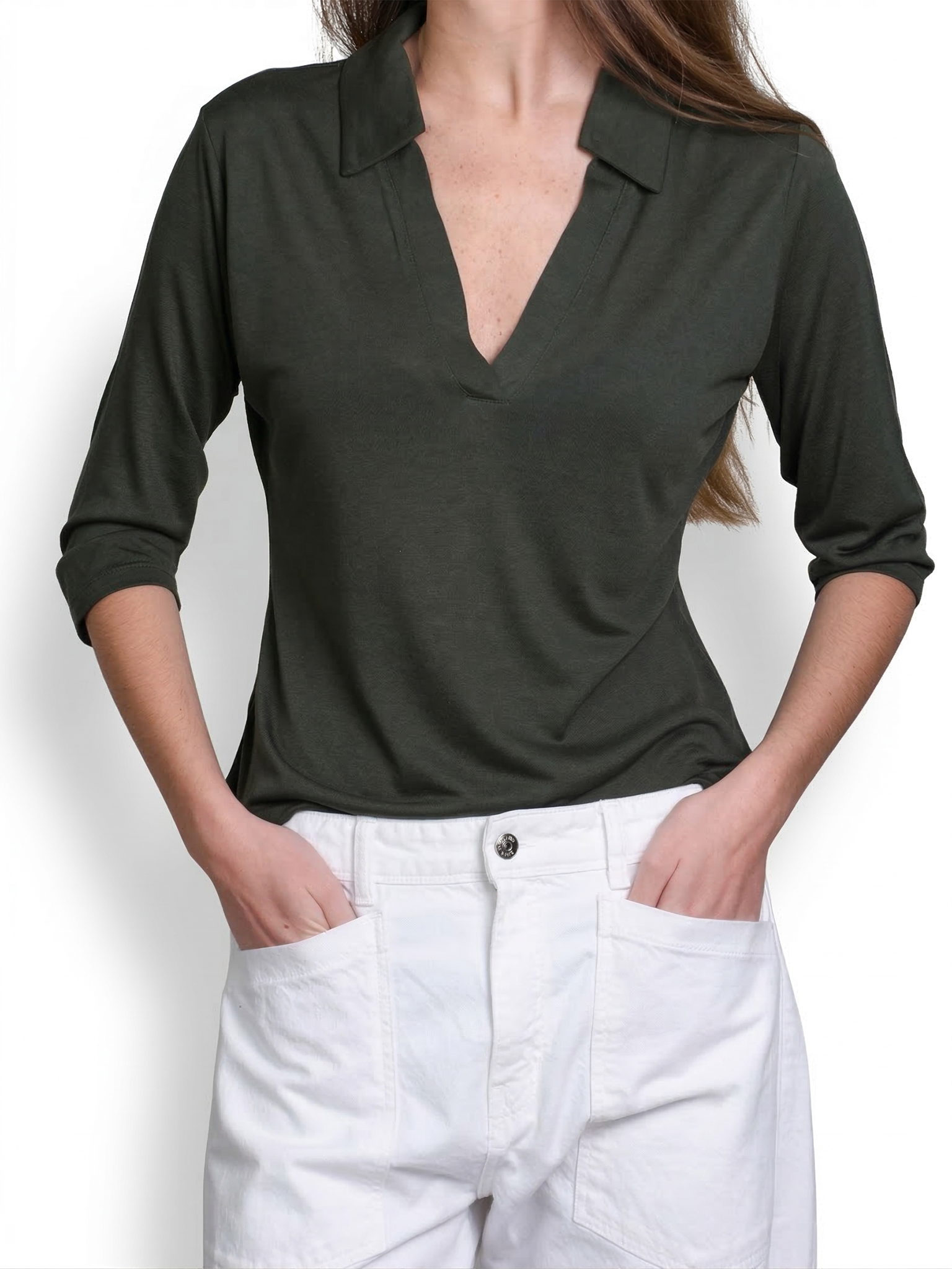 ROBERTA MODAL KHAKI POLO