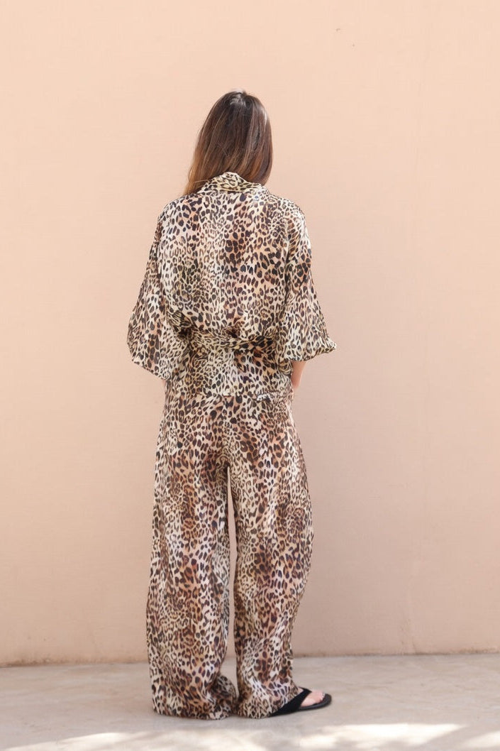 PANTALÓN ALMU LEOPARDO MARRÓN