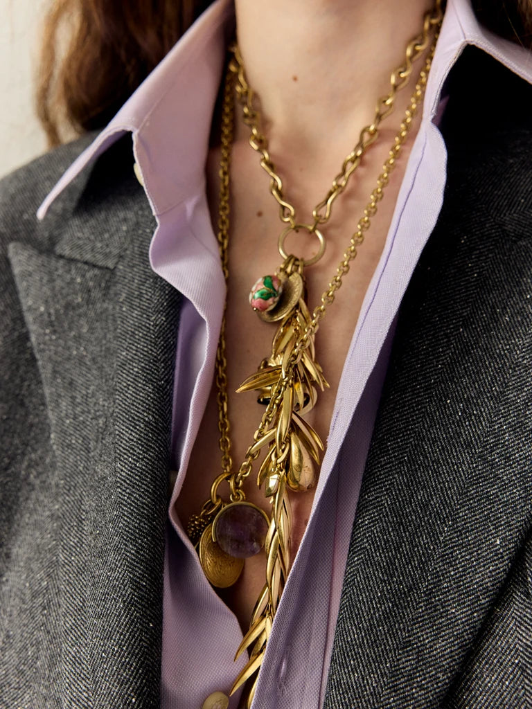 Pinyata Necklace gold black