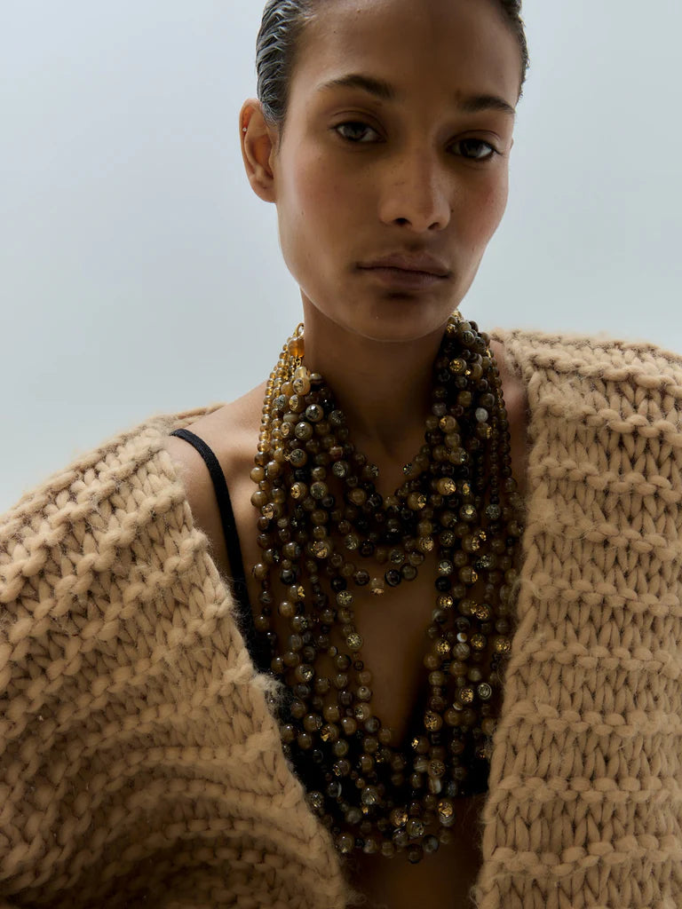 Thelma Necklace Brown