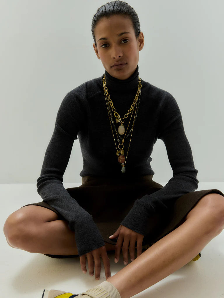 LE PARFUM NECKLACE MARRÓN