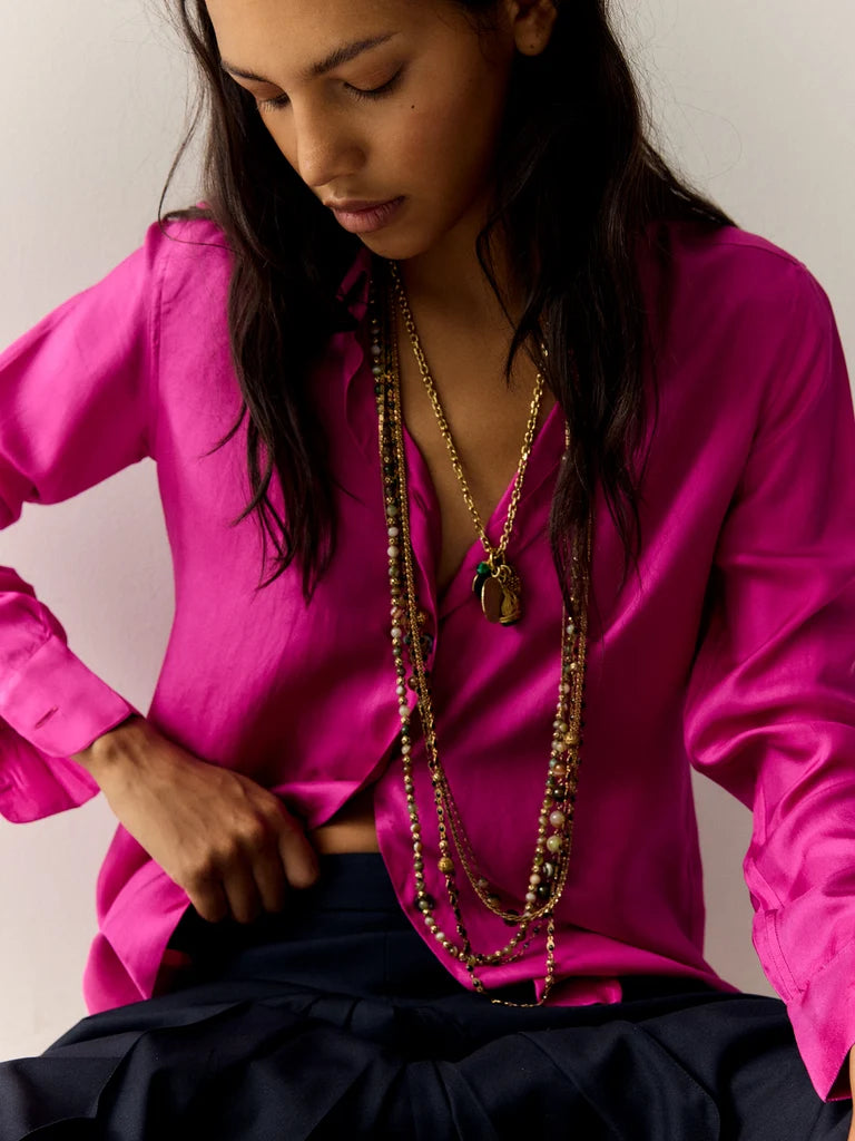 Pinyata Necklace gold black