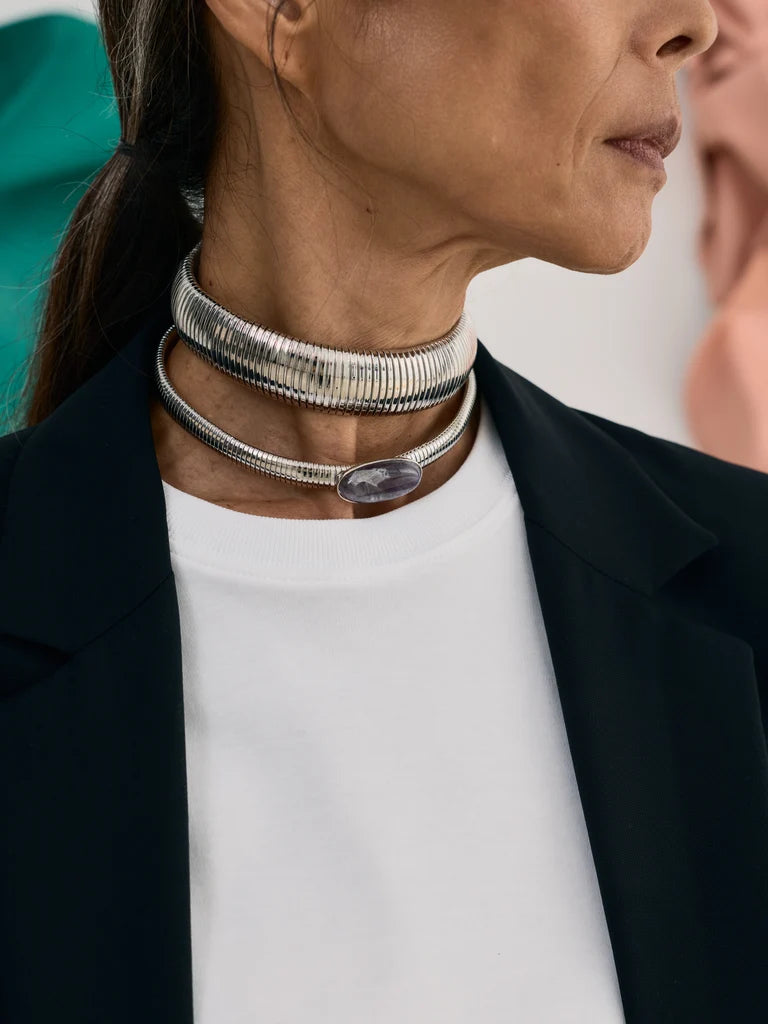 Slim Cleo Necklace silver