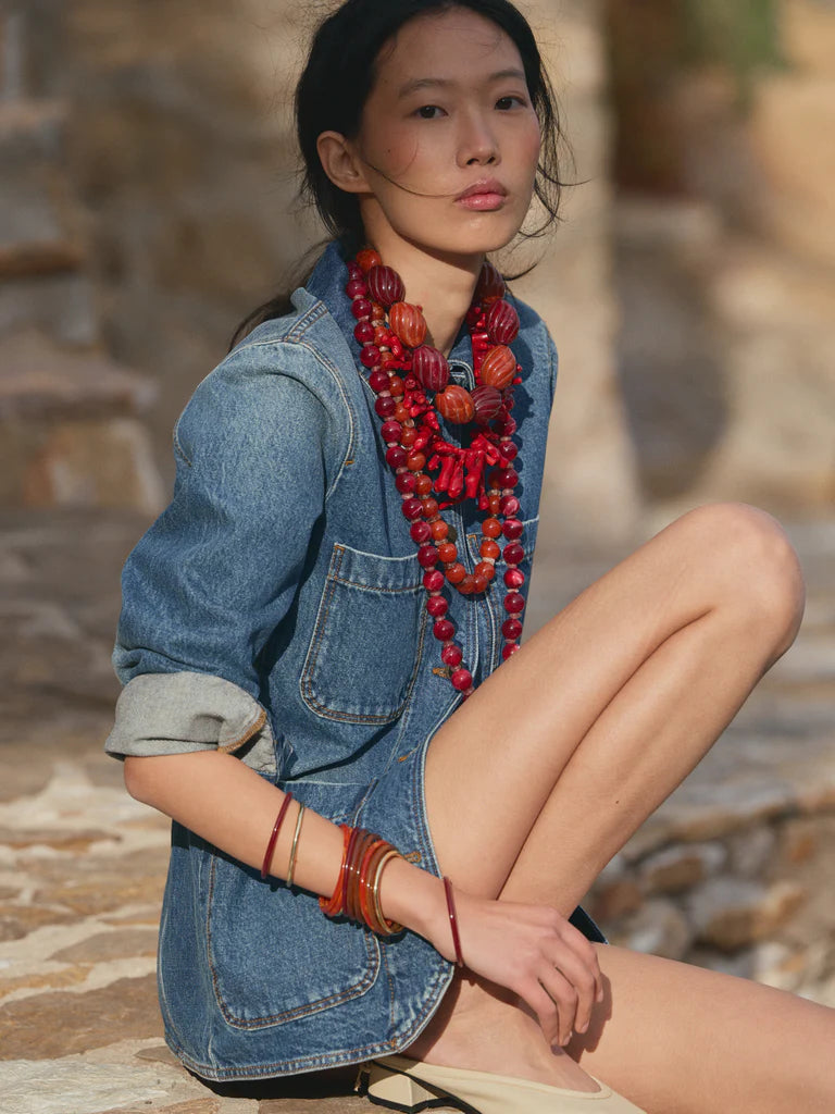 Pira Necklace rojo