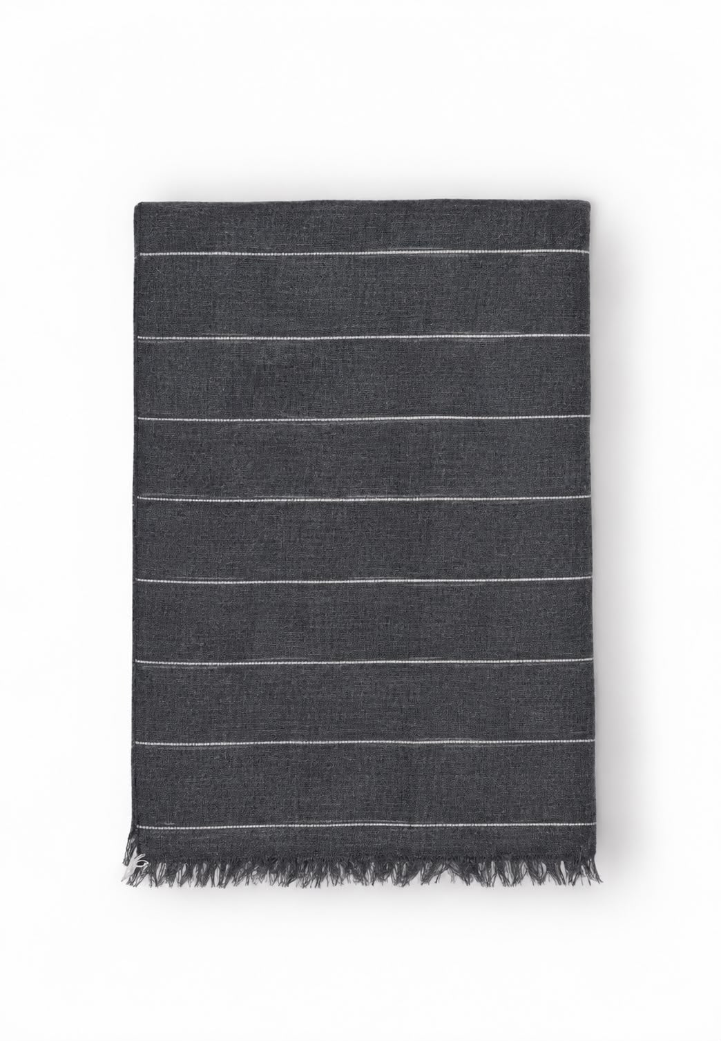 FOULARD CASHMERE CHARCOAL / NATURAL WHITE