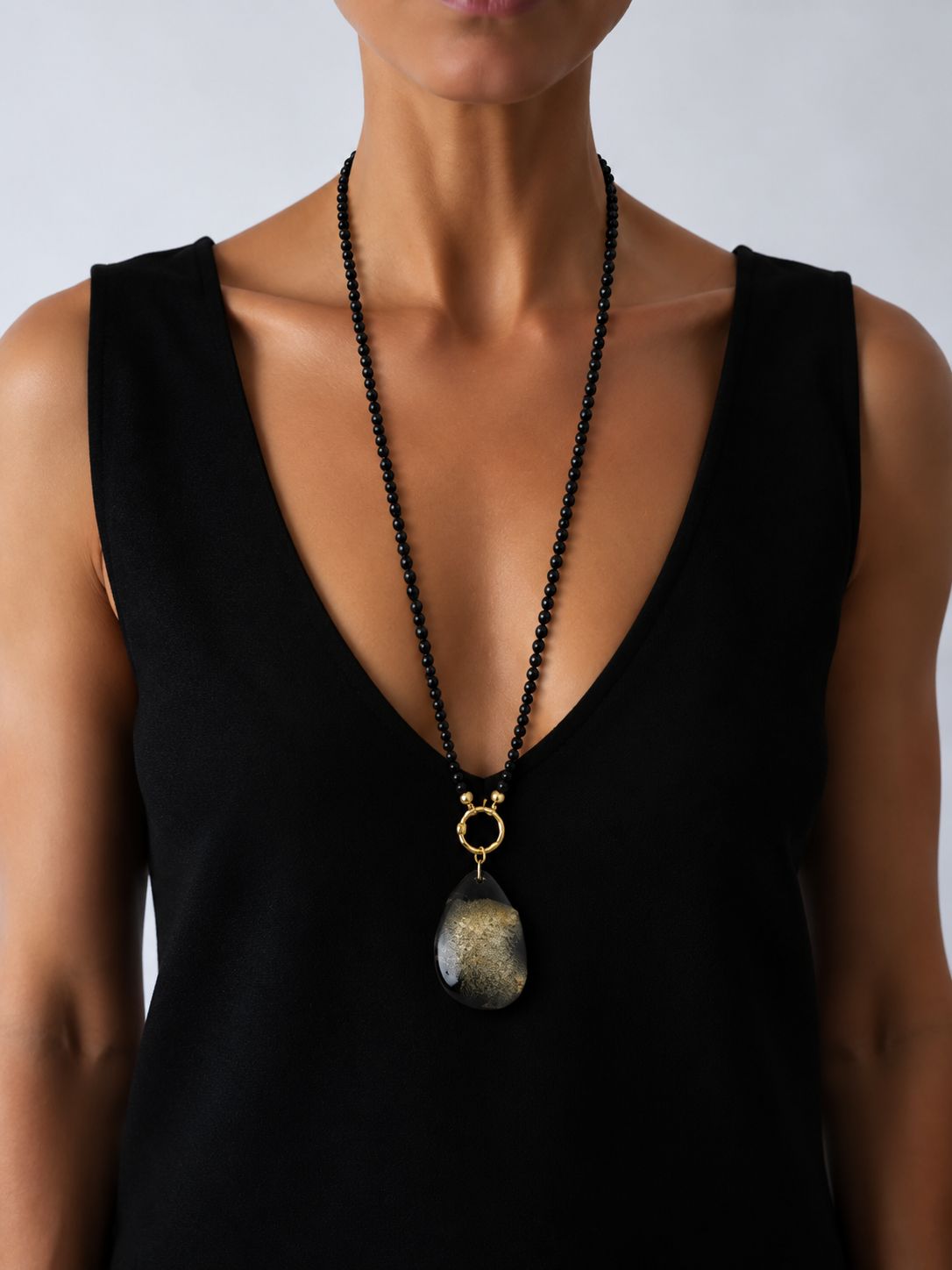 Collar ágata y onix
