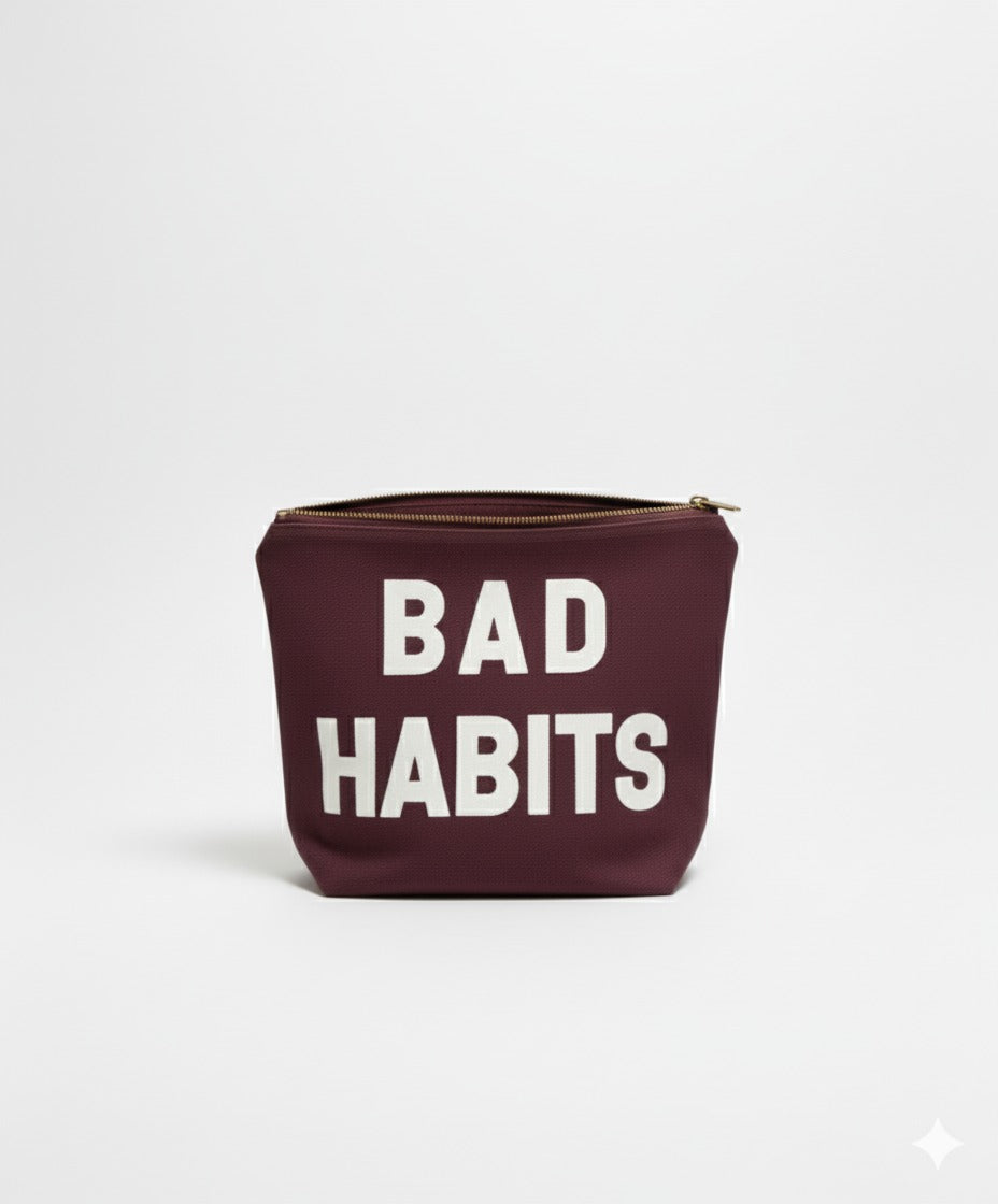 BAD BURGUNDY TOILETRY BAG