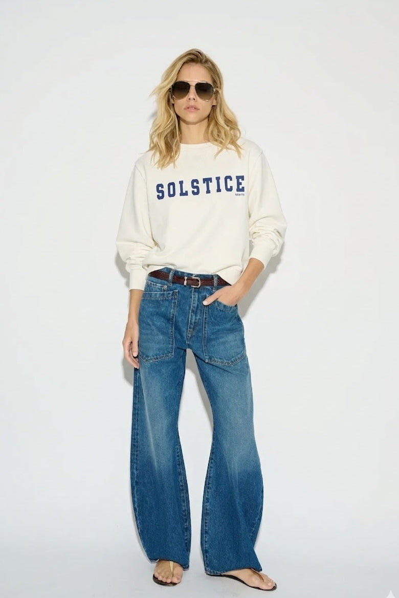 SUDADERA SOLSTICE ECRU