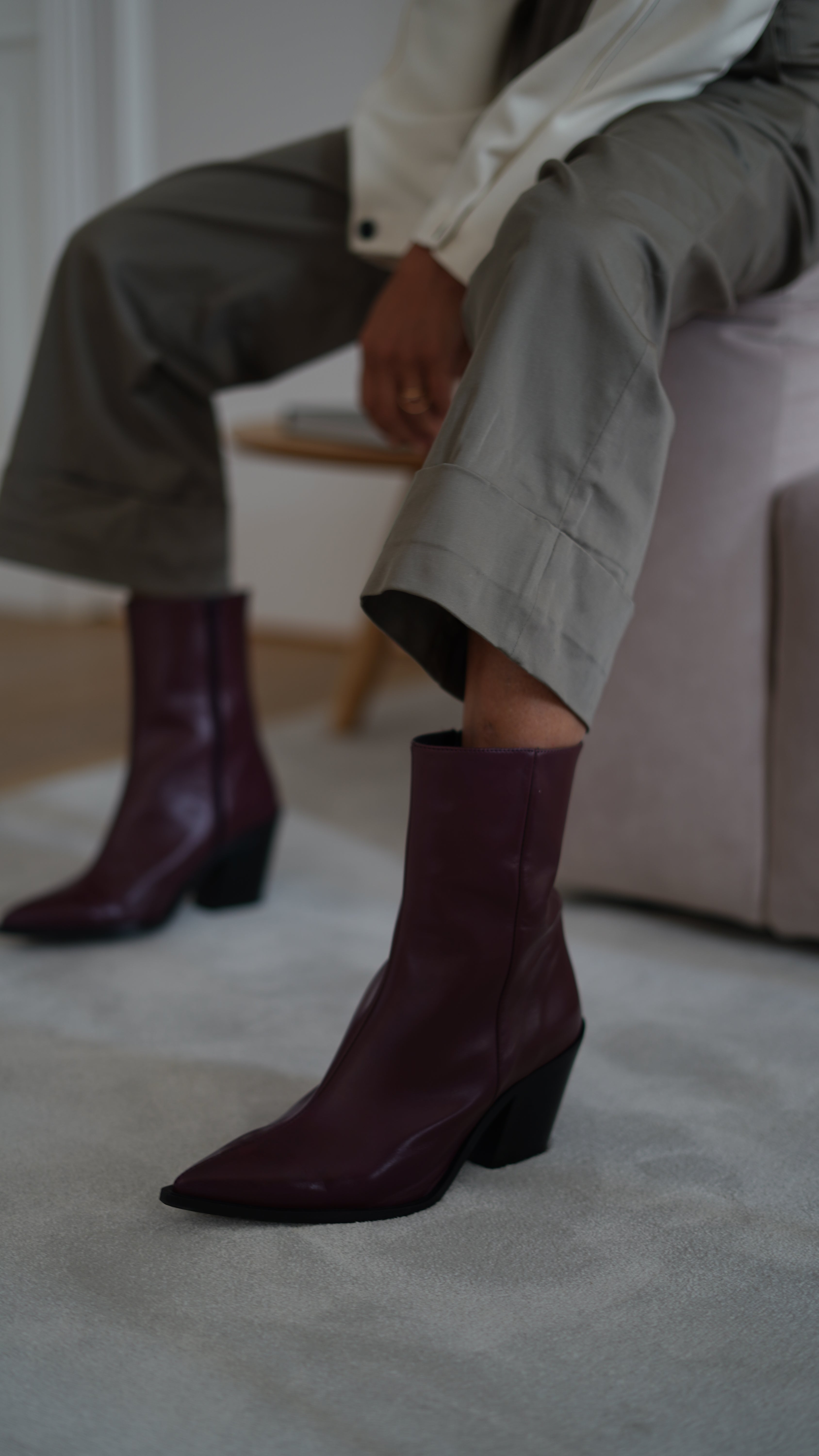 BOTIN COWBOY LOUISE BURGUNDY