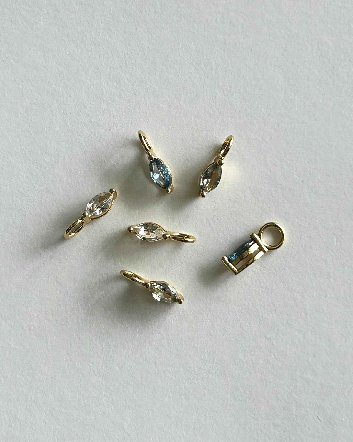 Pendant Marquise mint topaz