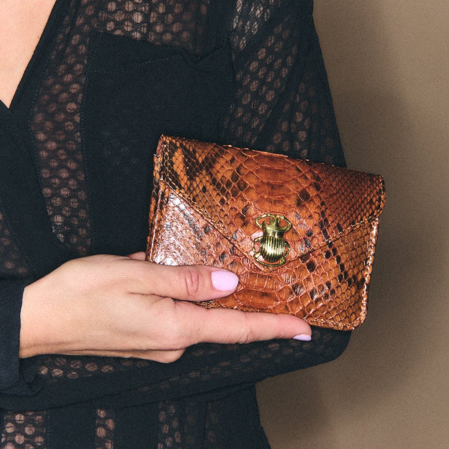 Monedero Alex Python naranja