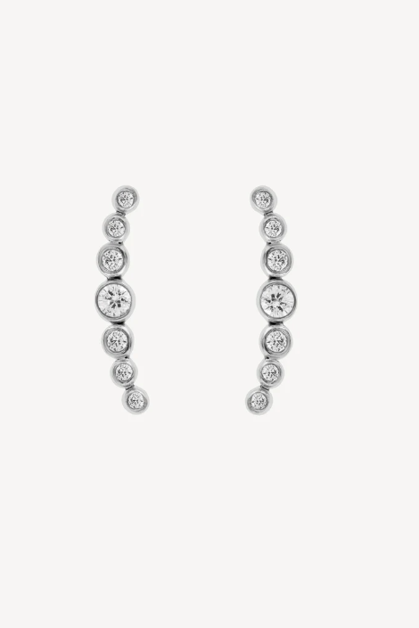 SILVER RAIL EARRING