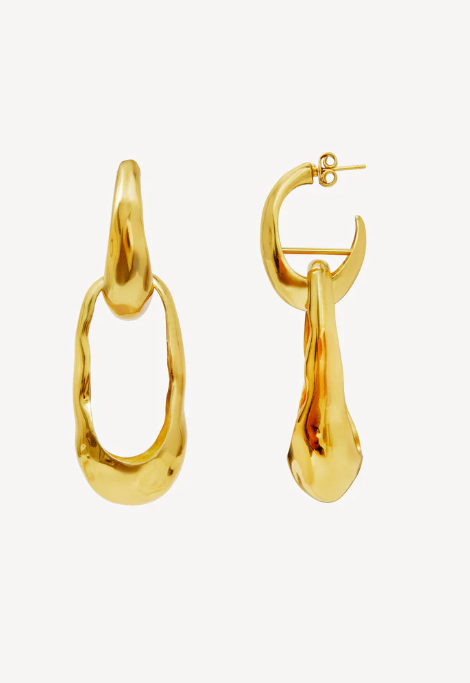 GOLD WAVE EARRING