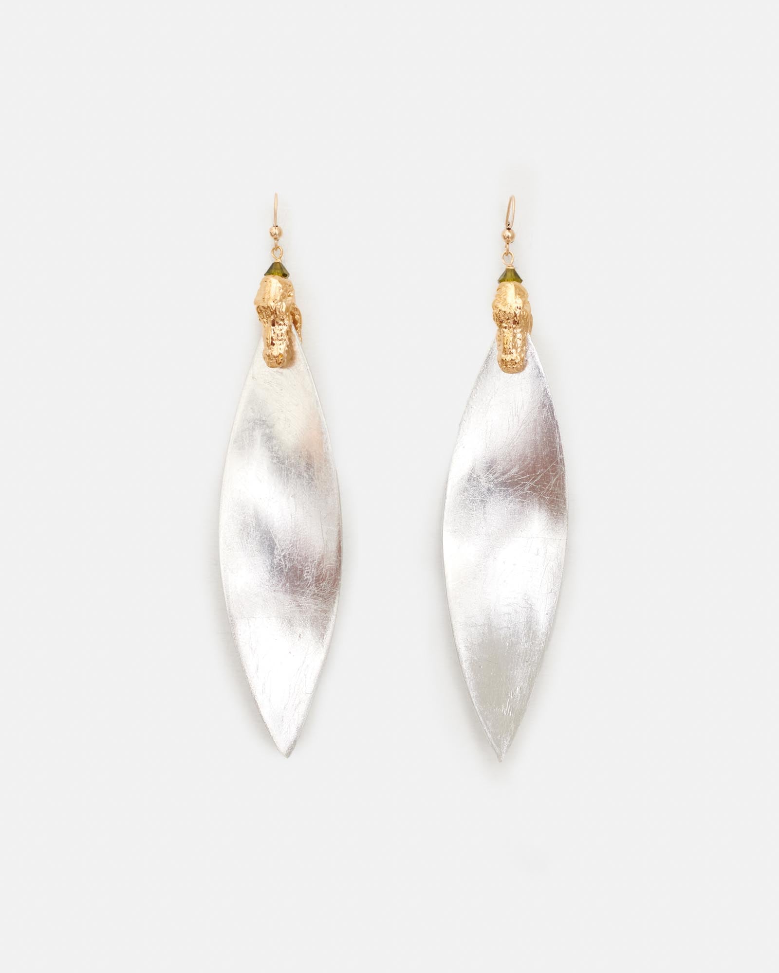 FLORENCE METALLIC XL SILVER EARRING