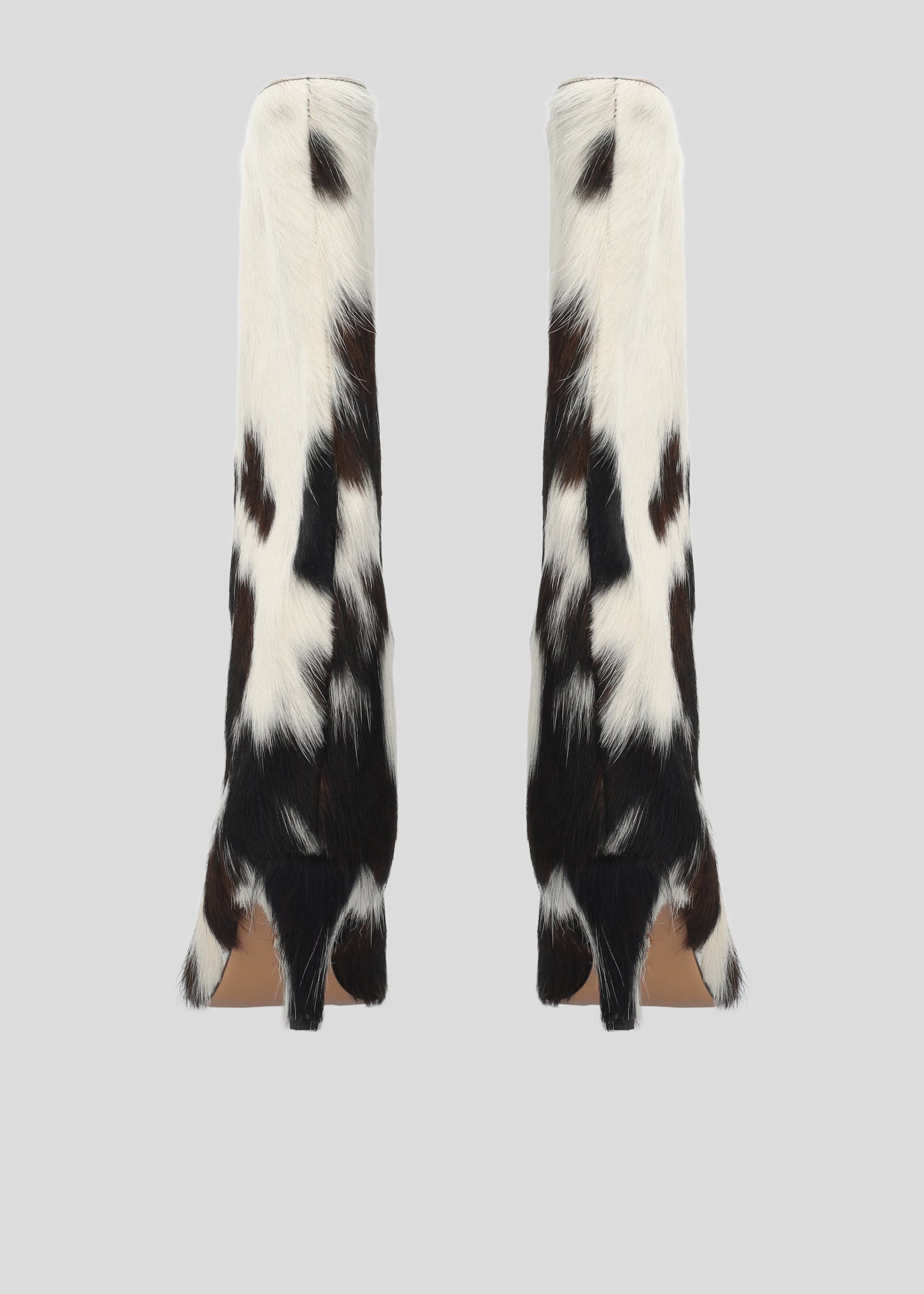 PONY COW PRINT BOOTS