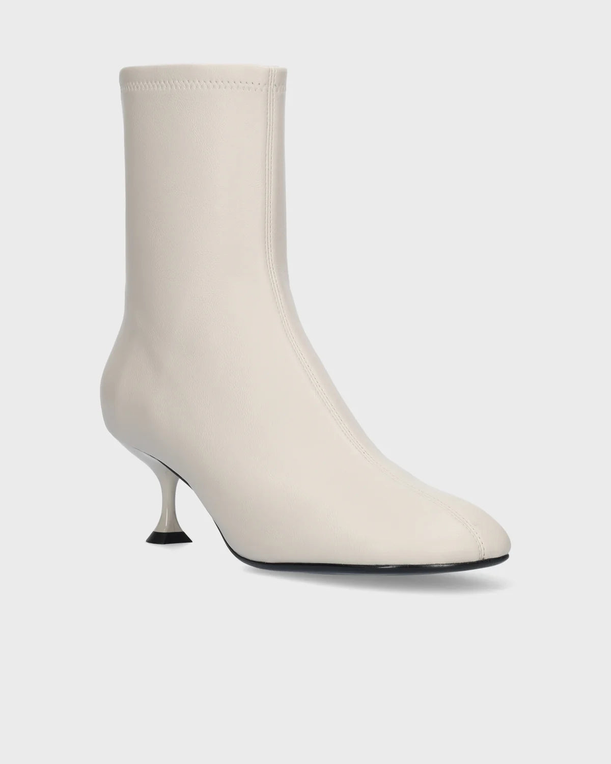 NAMI ECRU ANKLE BOOTS