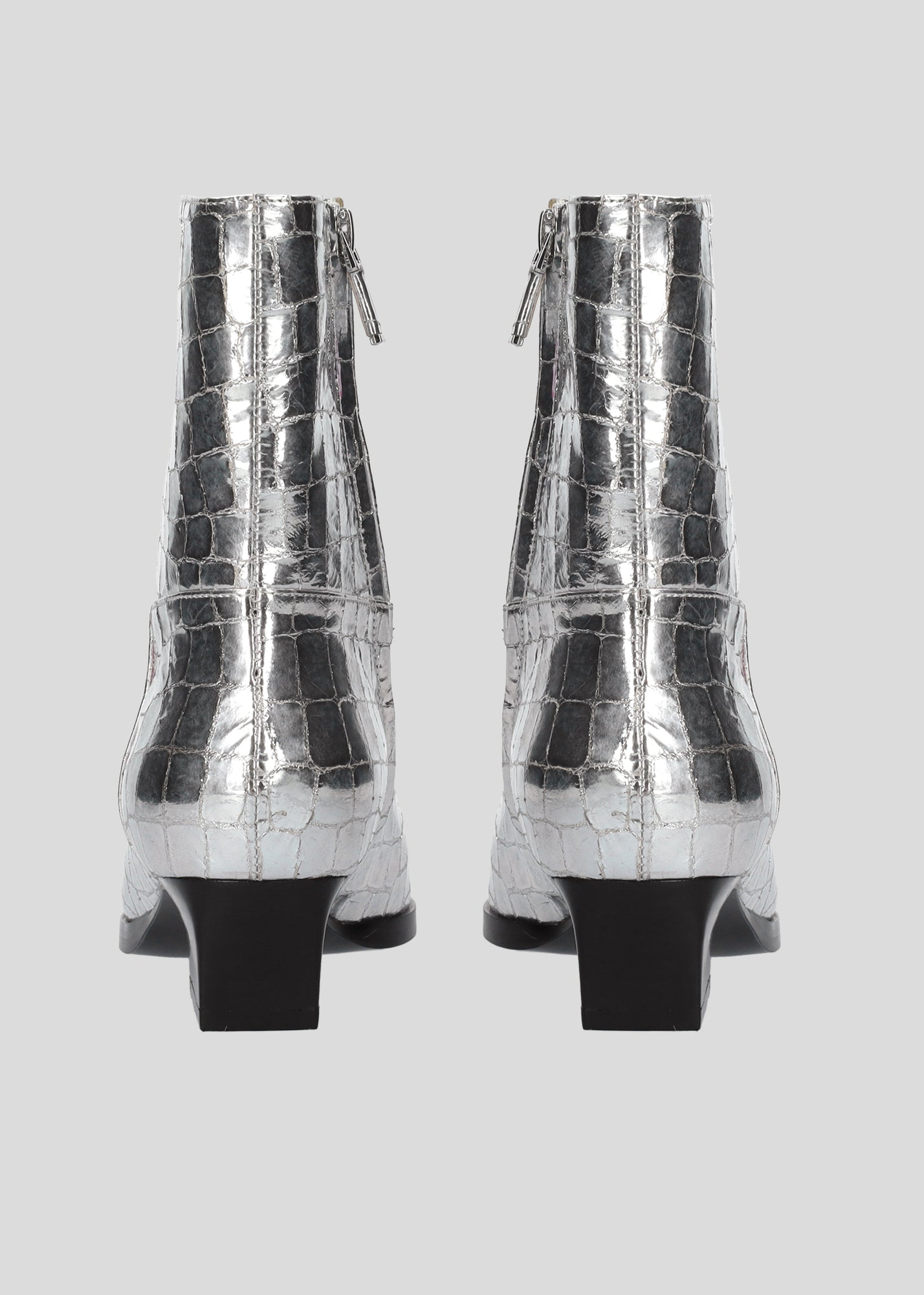 BOOTIES METALLIC COCO SILVER