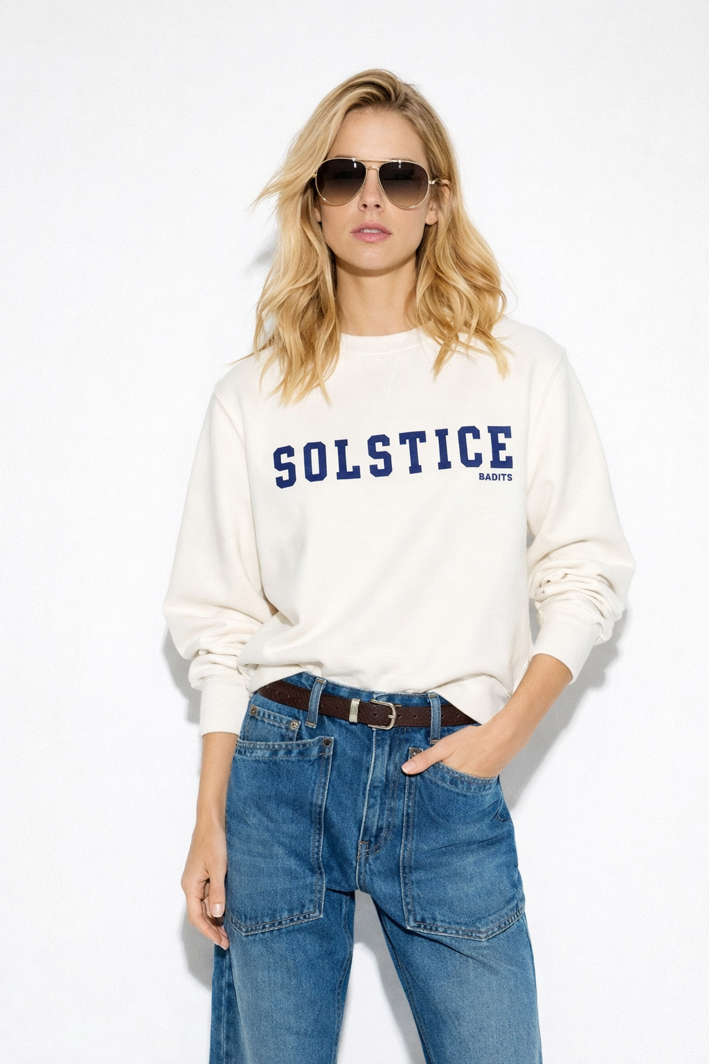 SUDADERA SOLSTICE ECRU