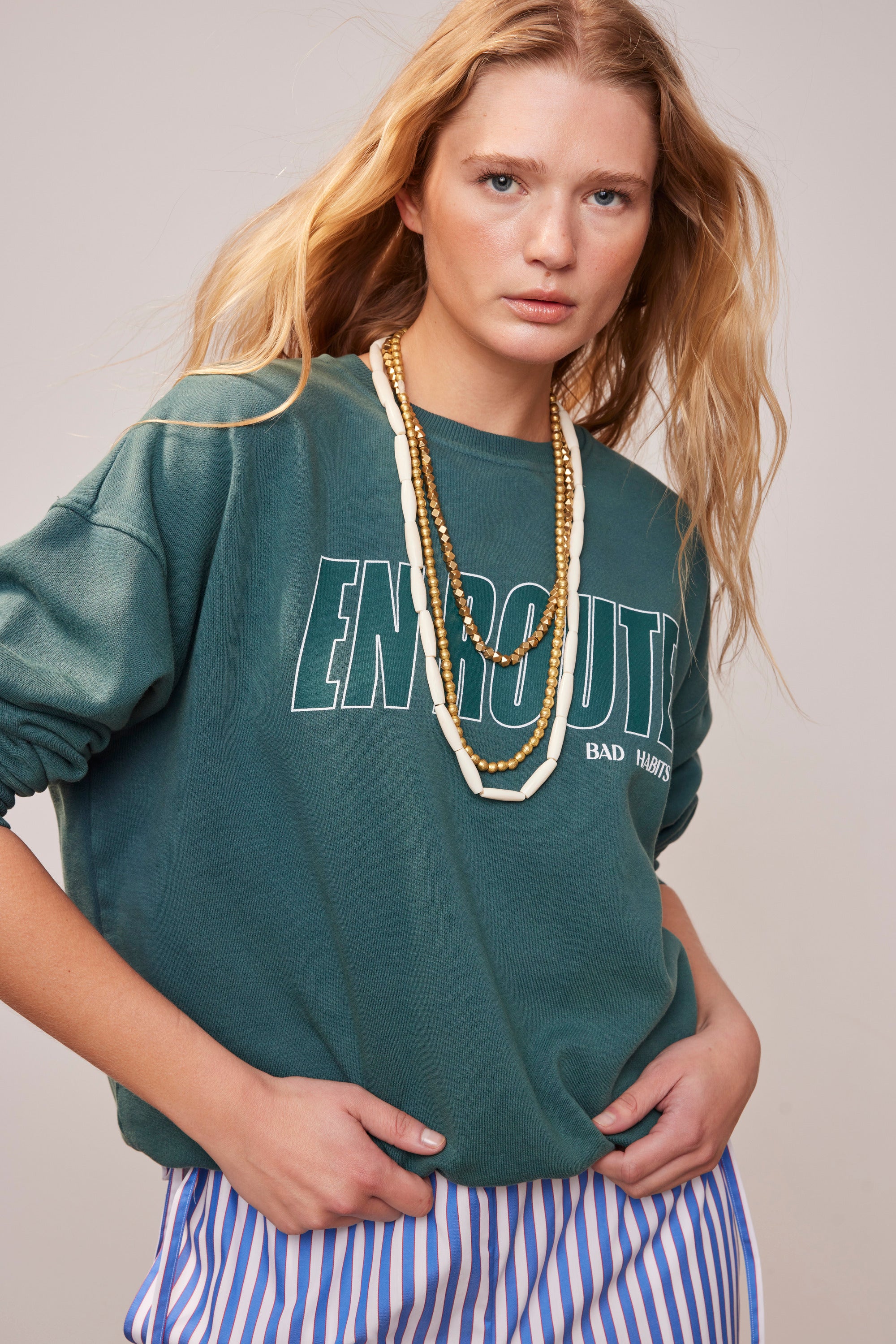 SWEATSHIRT ROUTE GREEN