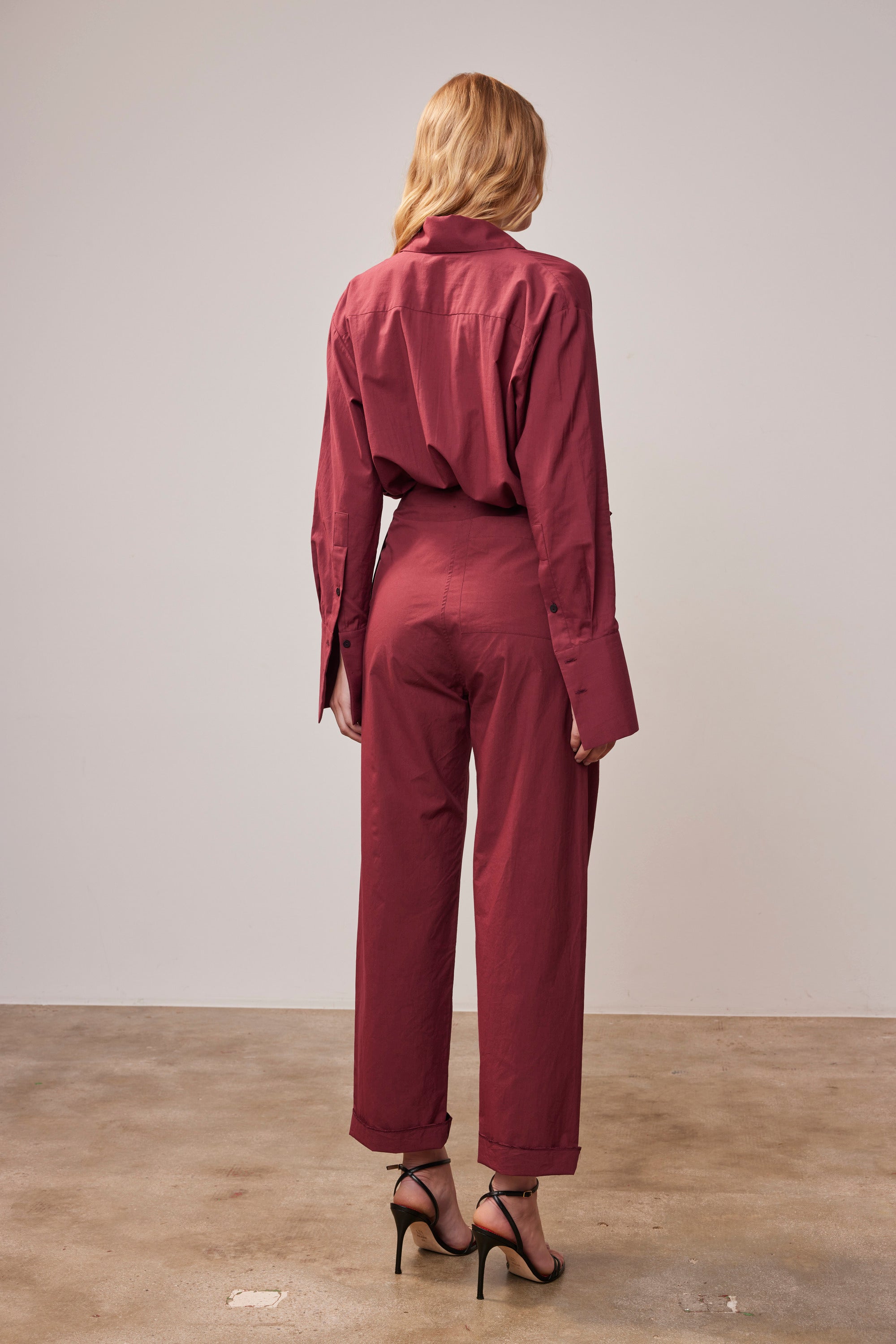 SHIRT VISION BURGUNDY