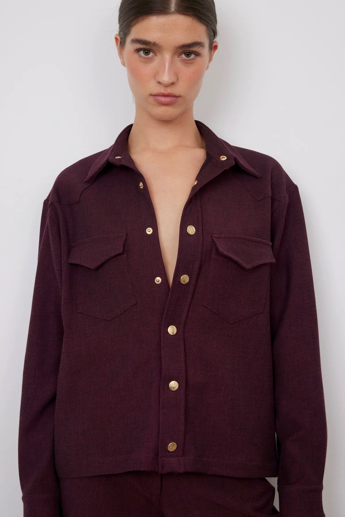 SHIRT ADRIANA BURGUNDY
