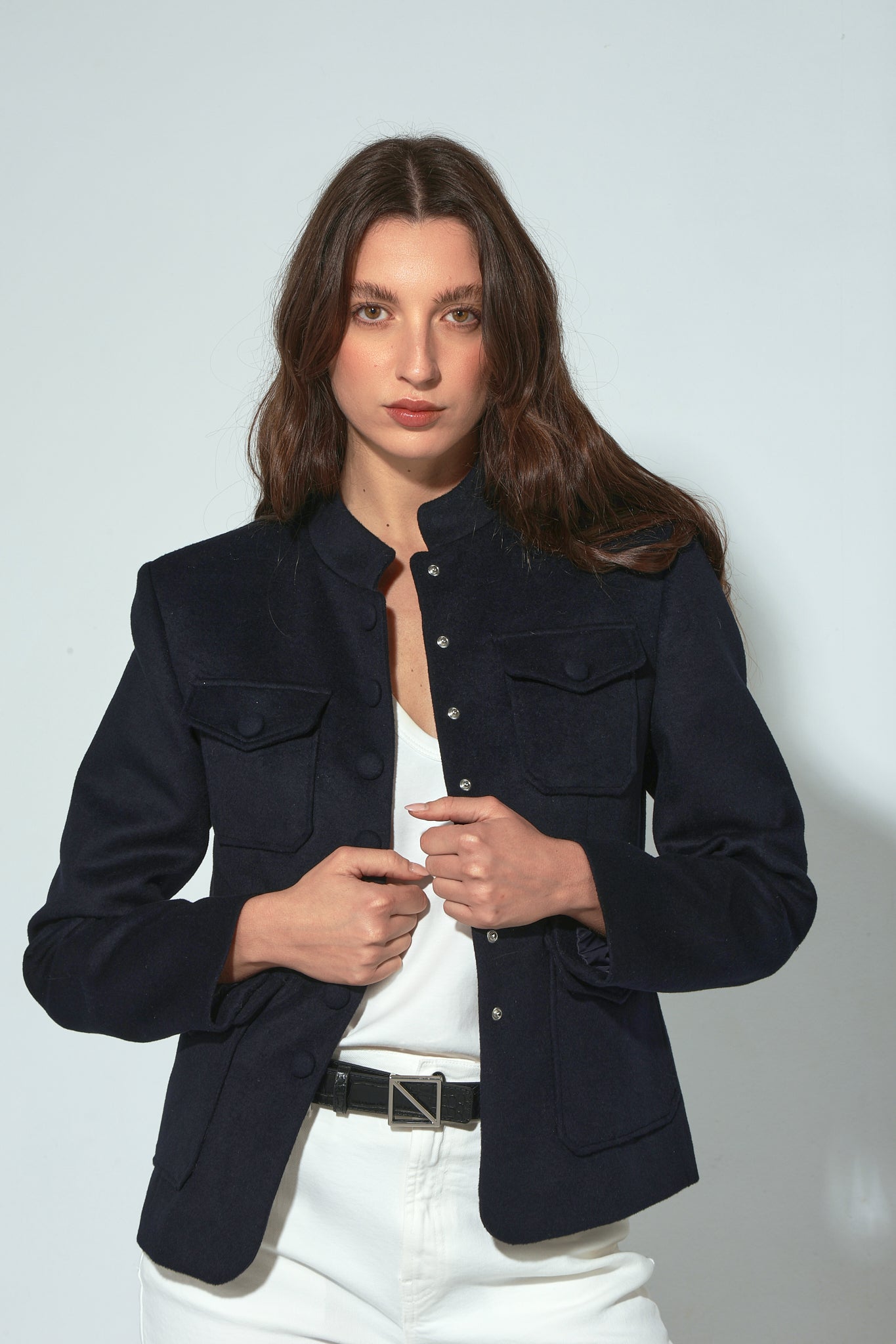 CHAQUETA CLAUDIA BOLSILLOS NAVY