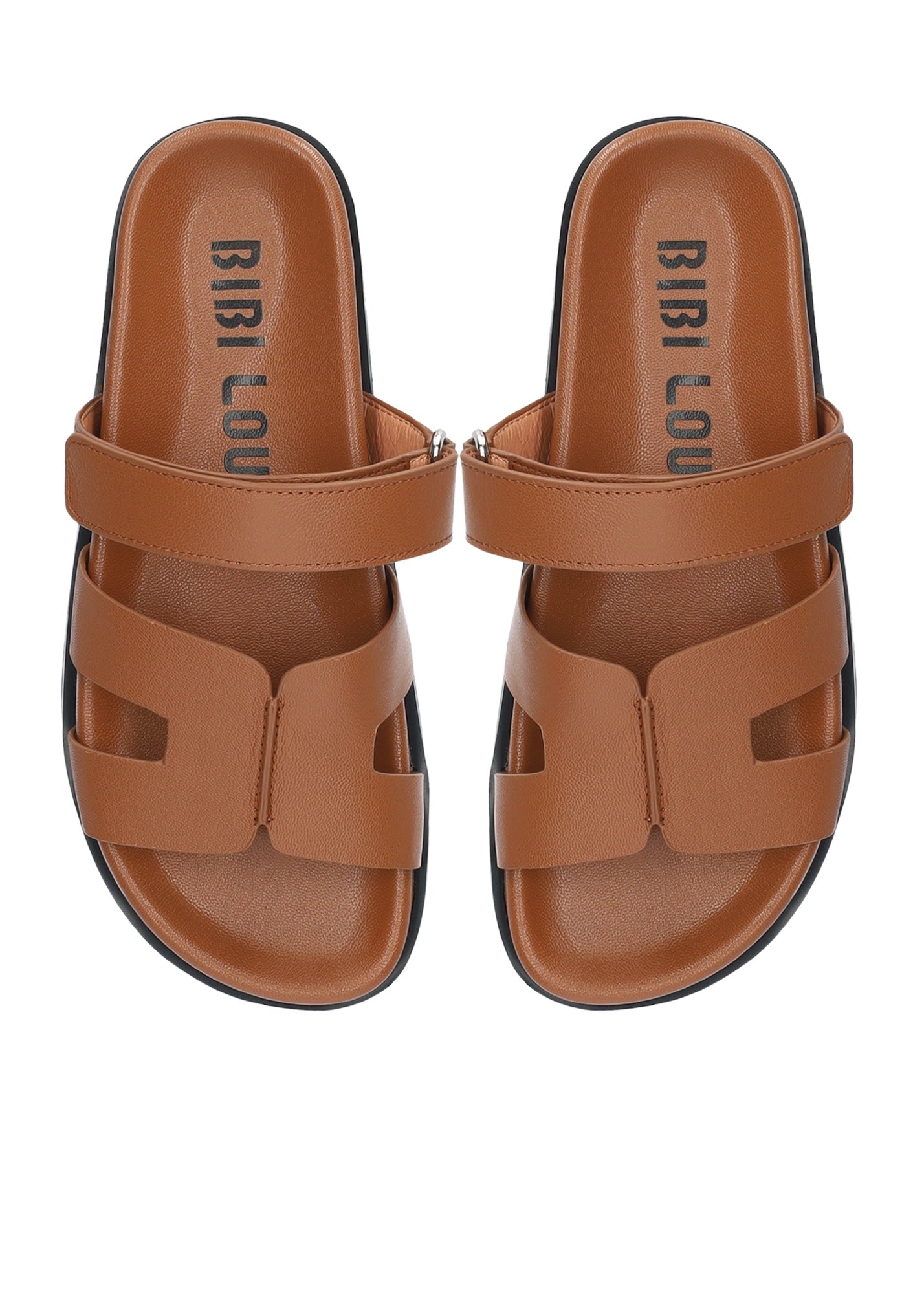 MINDY LEATHER FLAT SANDALS