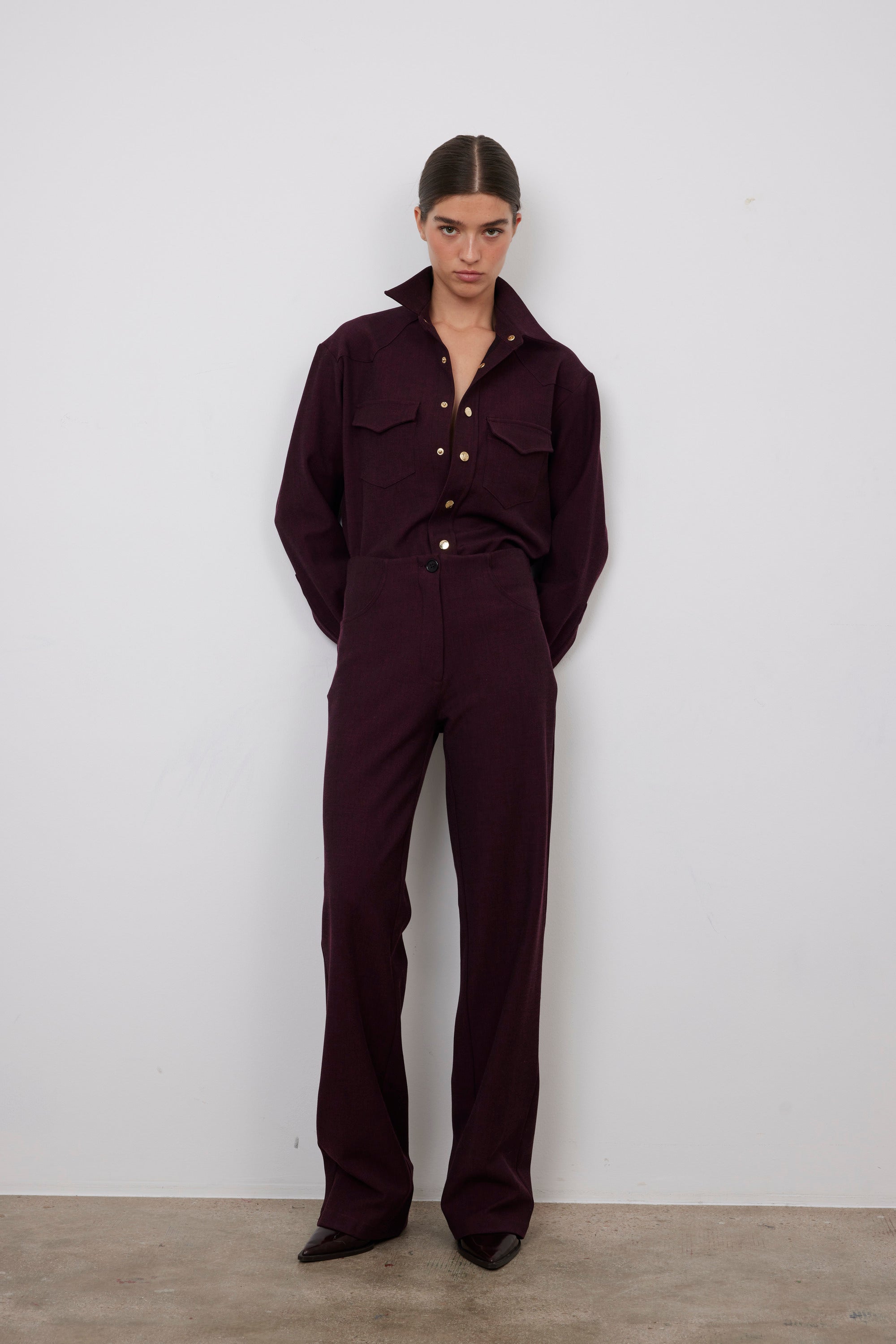 PANTS CHLOE BURGUNDY