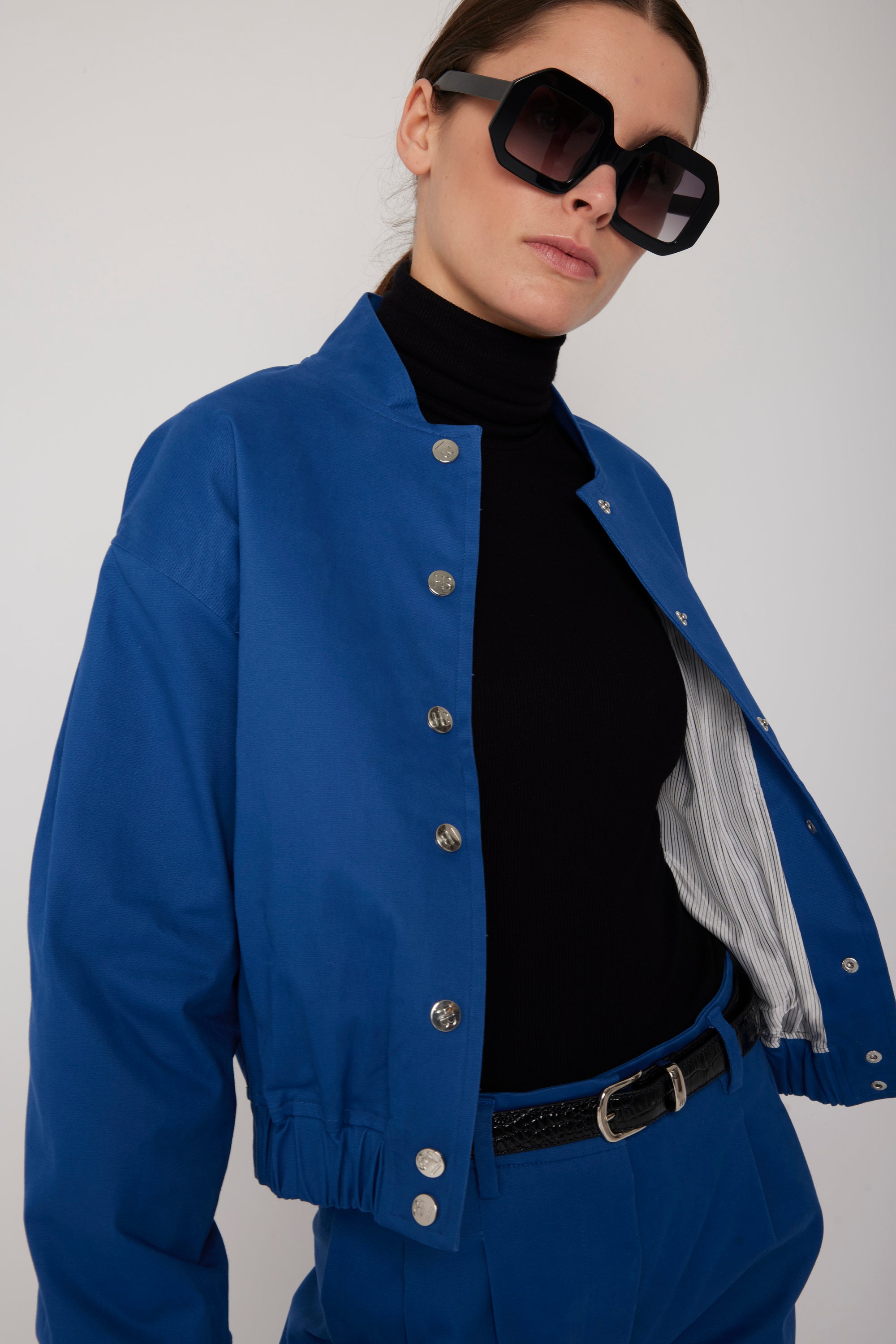 BOMBER MANUELA STEEL BLUE
