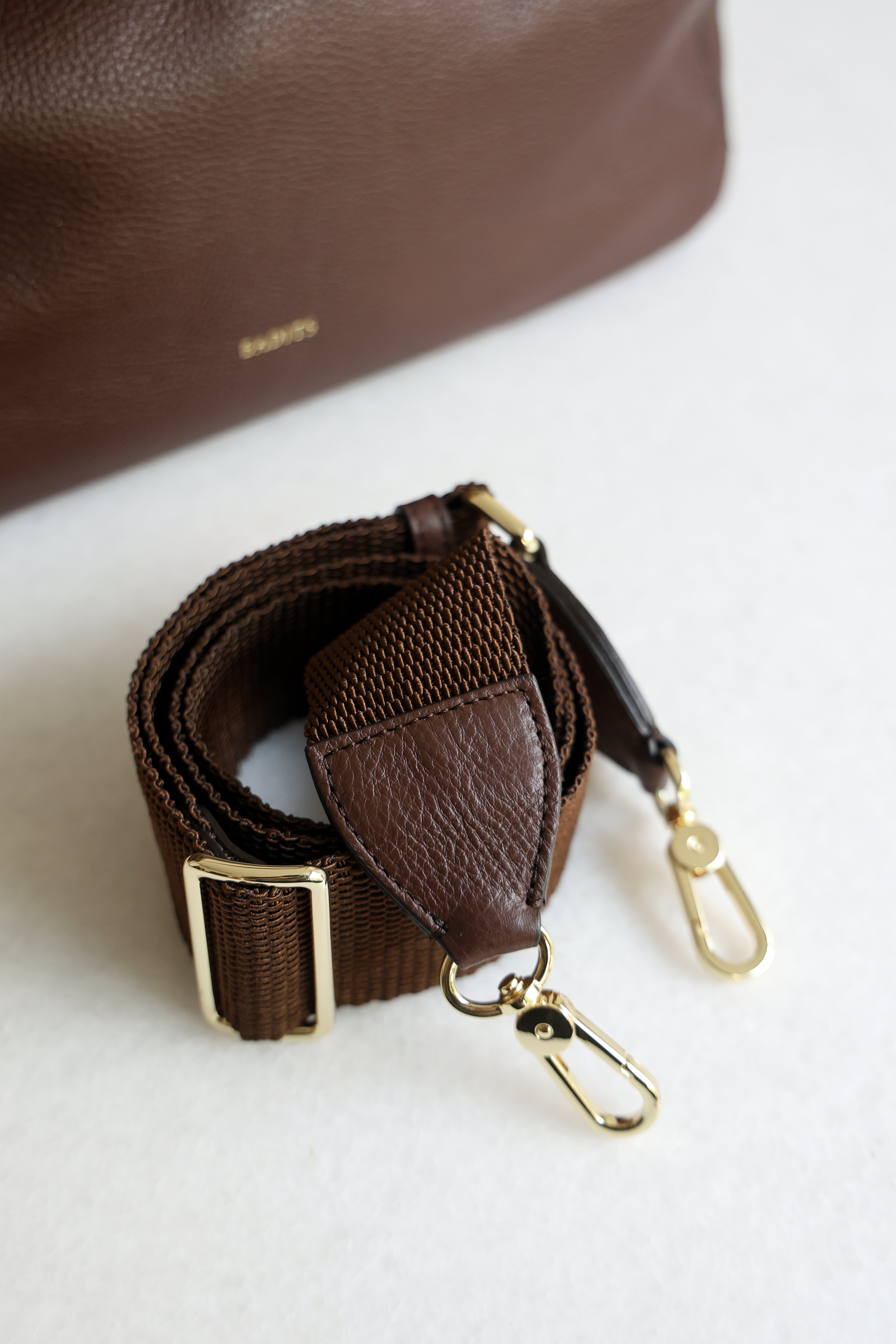 SIENNA SMALL LEATHER BAG WOOD