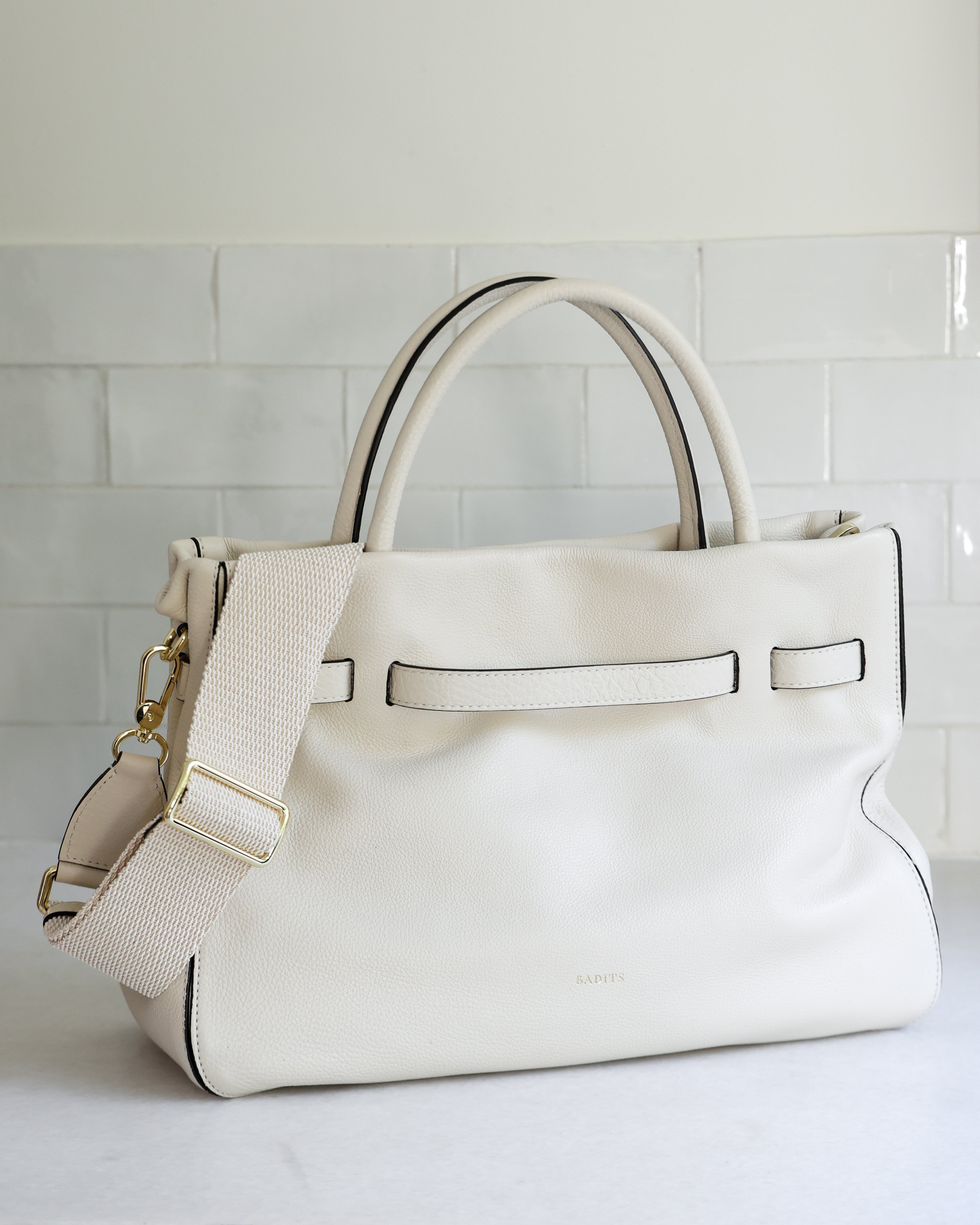 SIENNA SMALL LEATHER BAG BEIGE