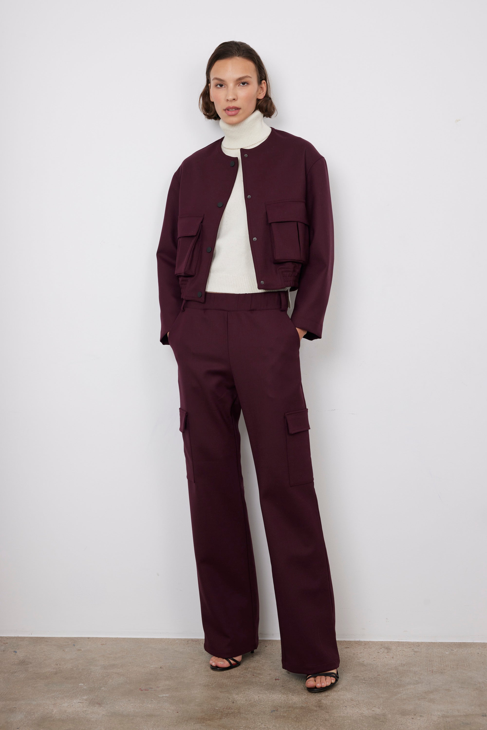 DALIA BURGUNDY PANTS