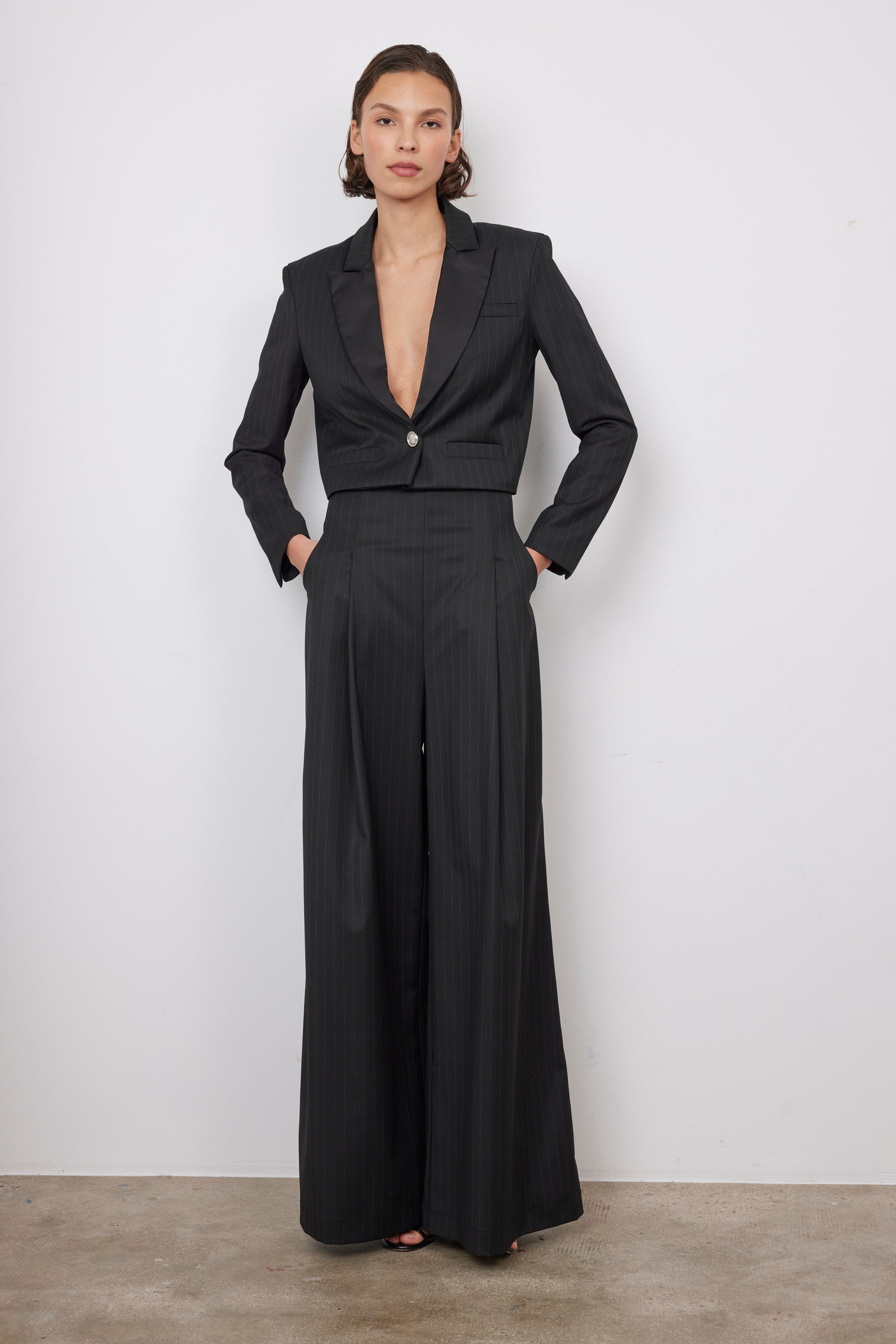 Looks like a short black suit