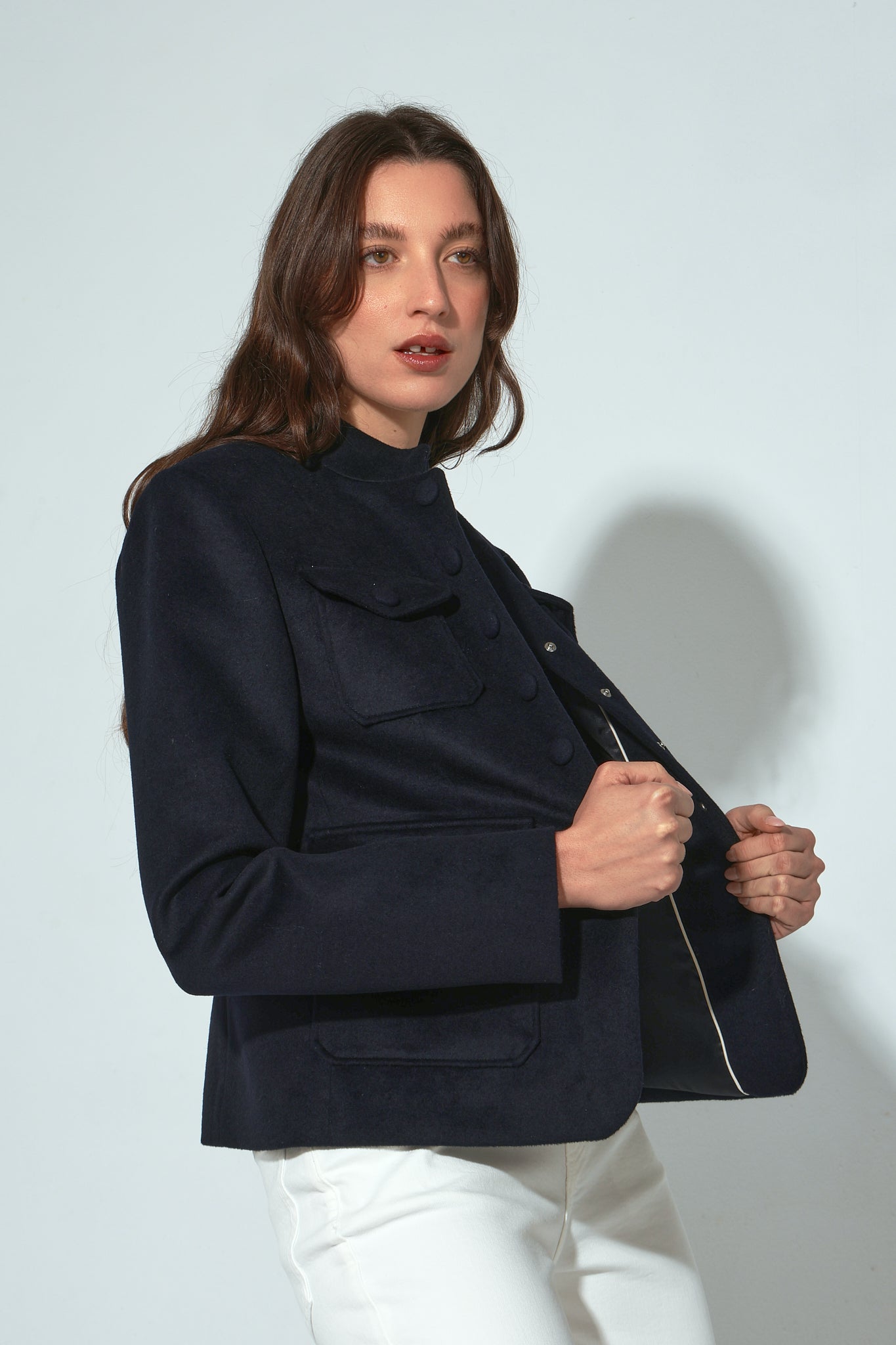 CHAQUETA CLAUDIA BOLSILLOS NAVY