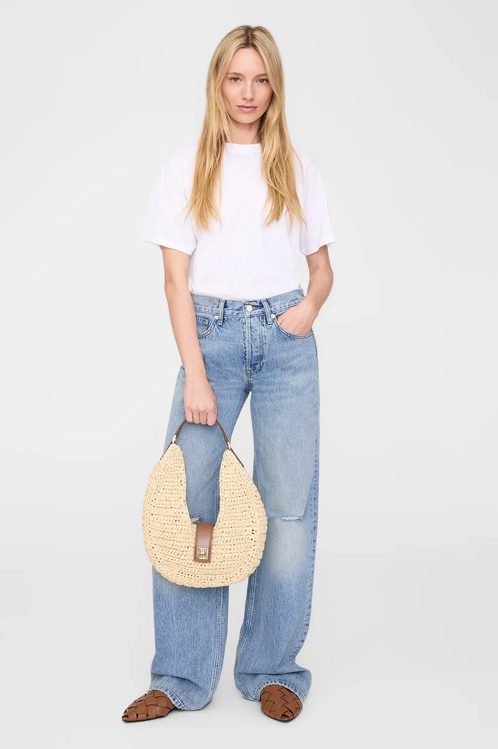 BAG LOU MONOGRAM NATURAL WITH COGNAC