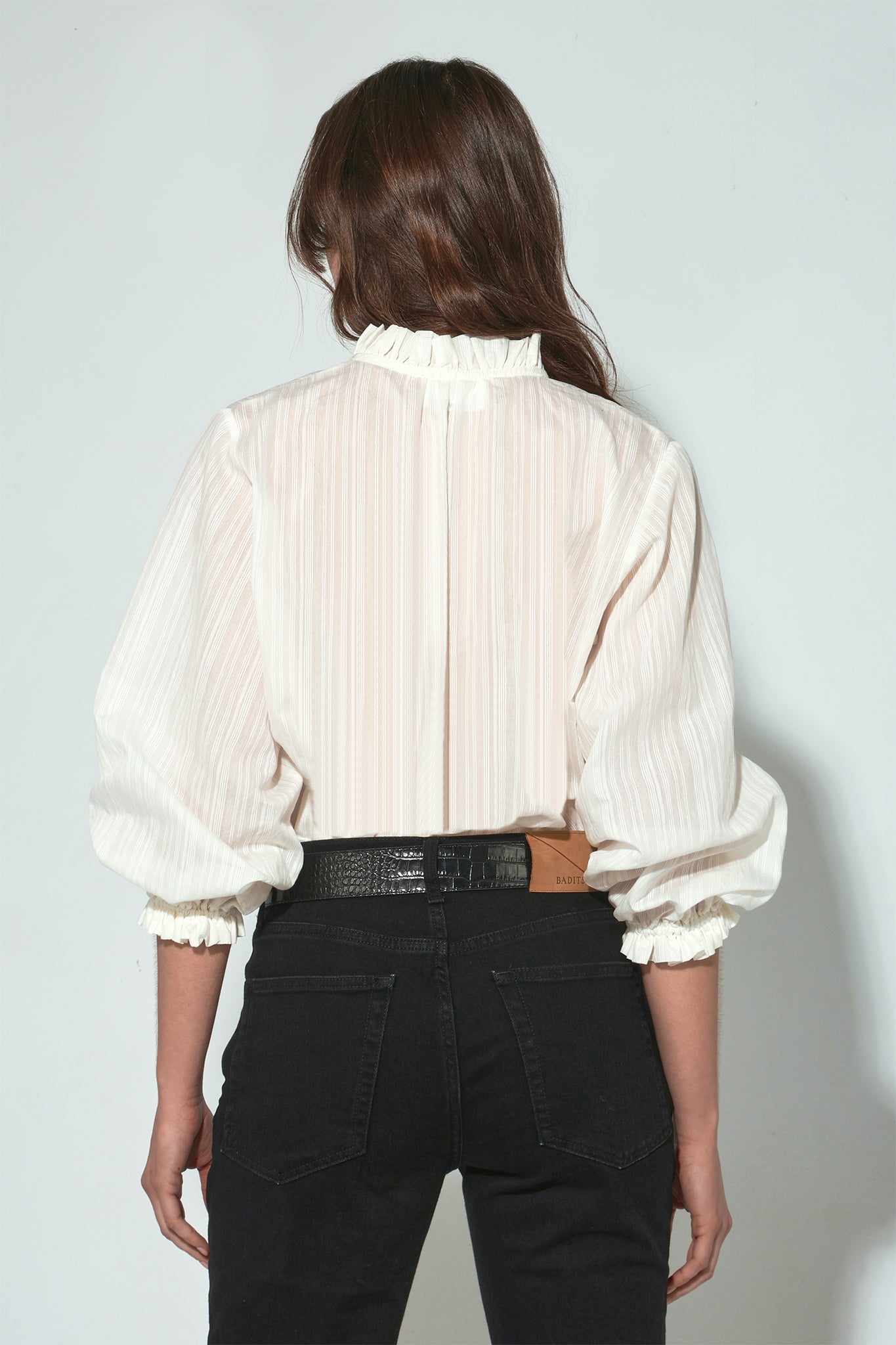 CAMISA UMA OVERSIZE MANGA LARGA BLANCO