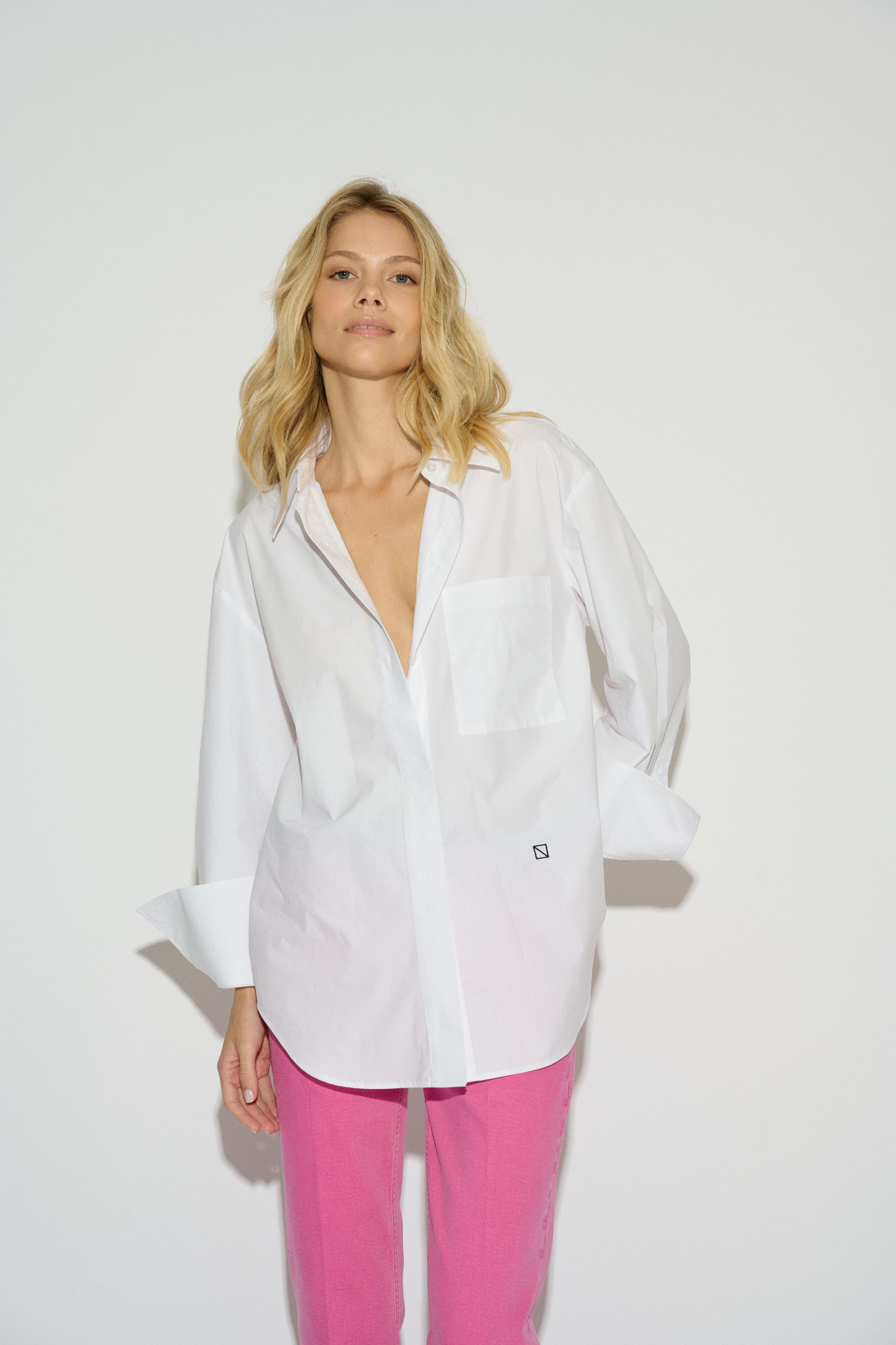 CAMISA ALICIA OVERSIZE POPELIN BLANCA