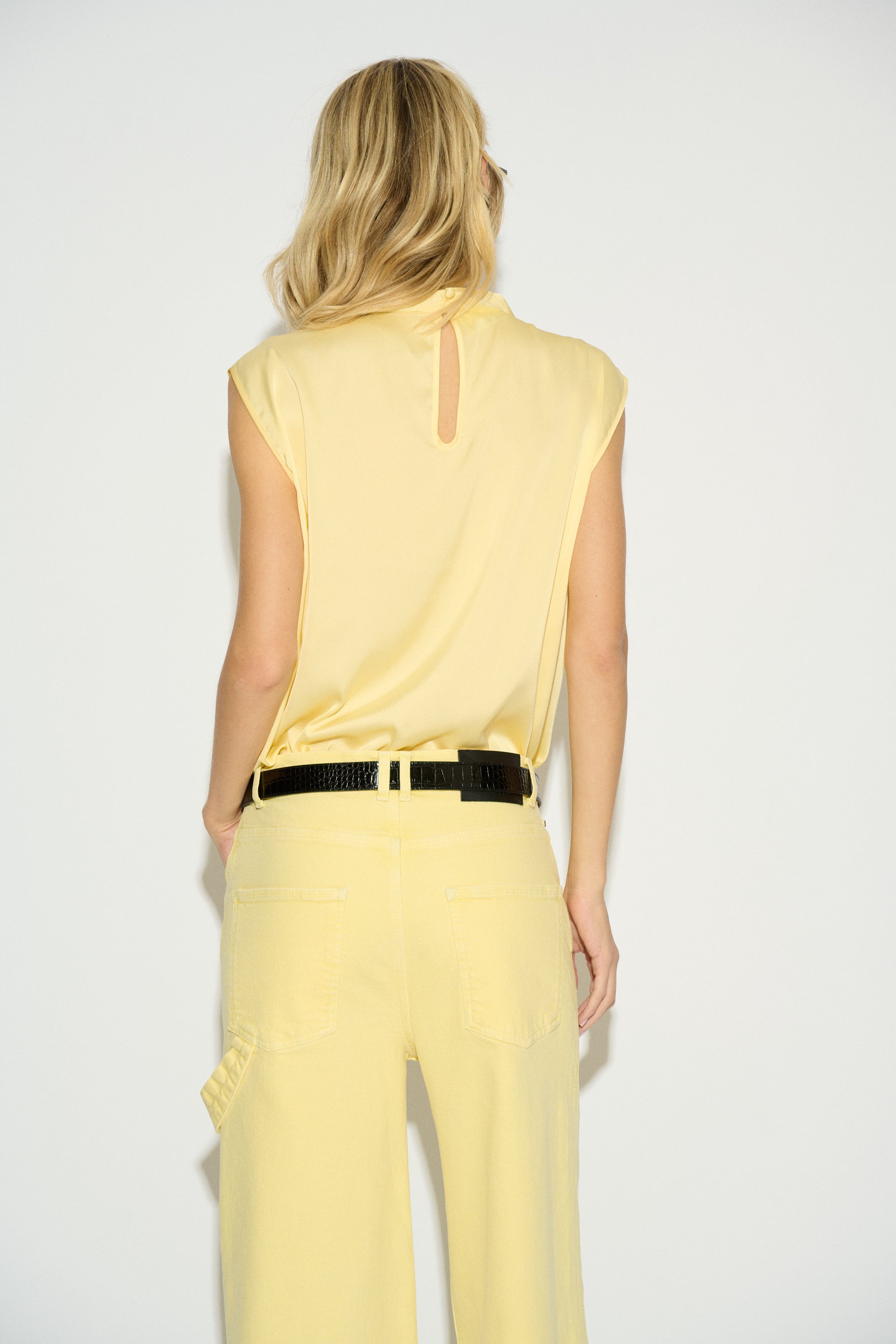 TOP MARCELA SATIN YELLOW
