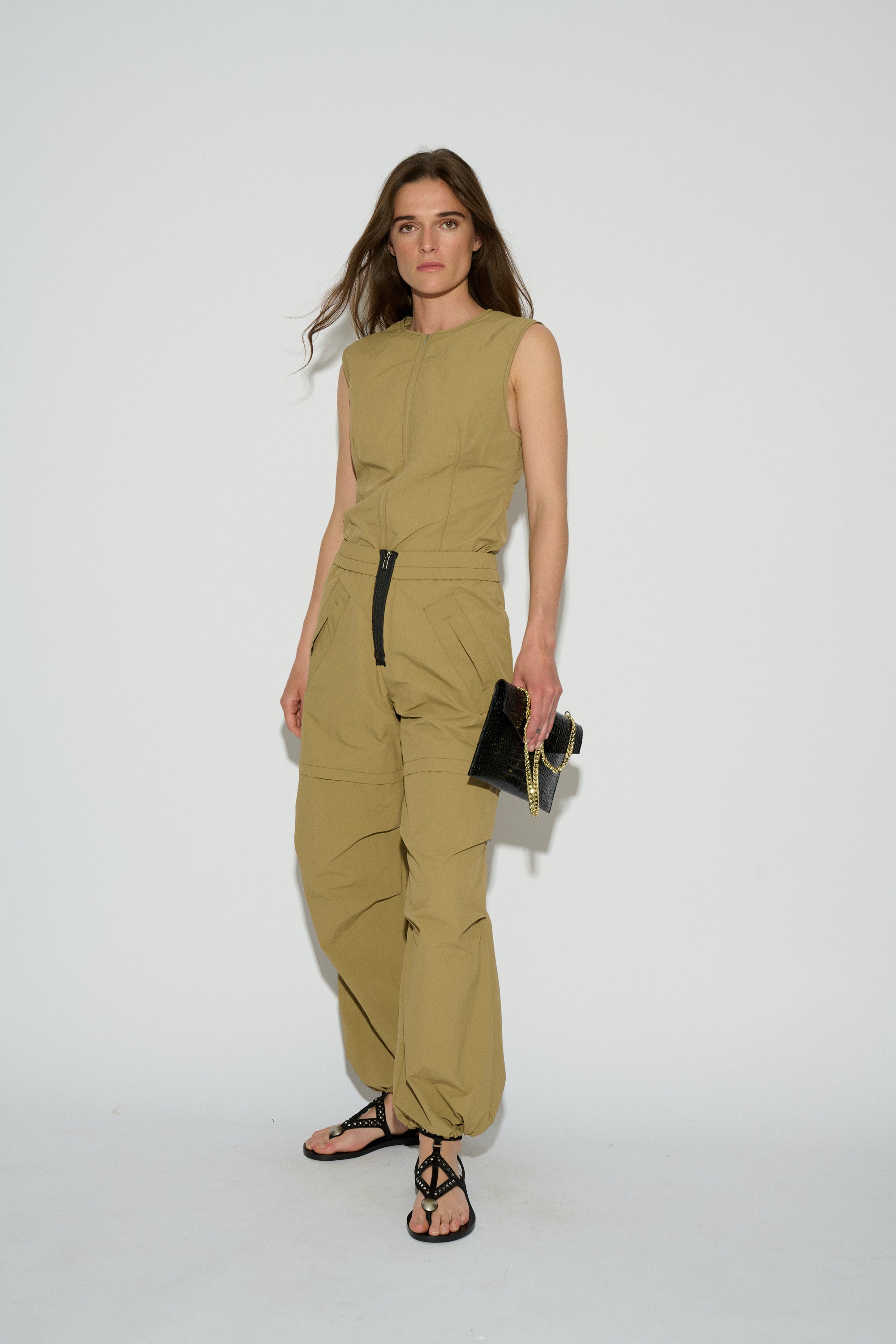 PANTALÓN CAMILA BOMBACHO NYLON BEIGE